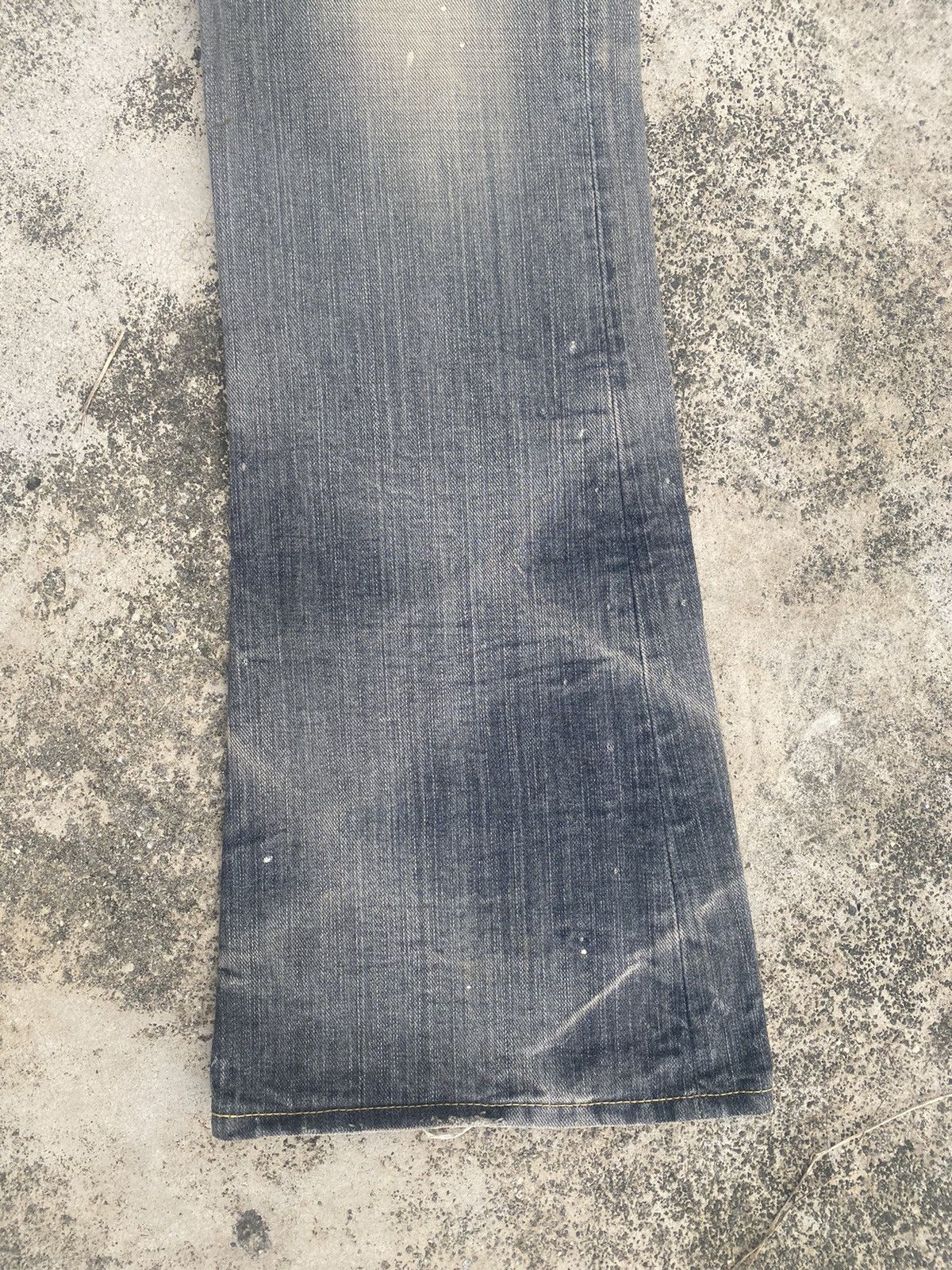 If Six Was Nine × Lee Flare Jeans Lee Distress Patchwork Clawmark Mud Bootcut Size US 32 / EU 48 - 5 Thumbnail