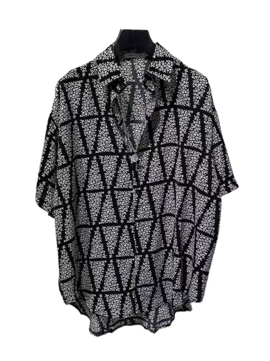 Vintage Black Loose Street Lightweight Short Sleeve Shirt Size US L / EU 52-54 / 3 - 5 Thumbnail