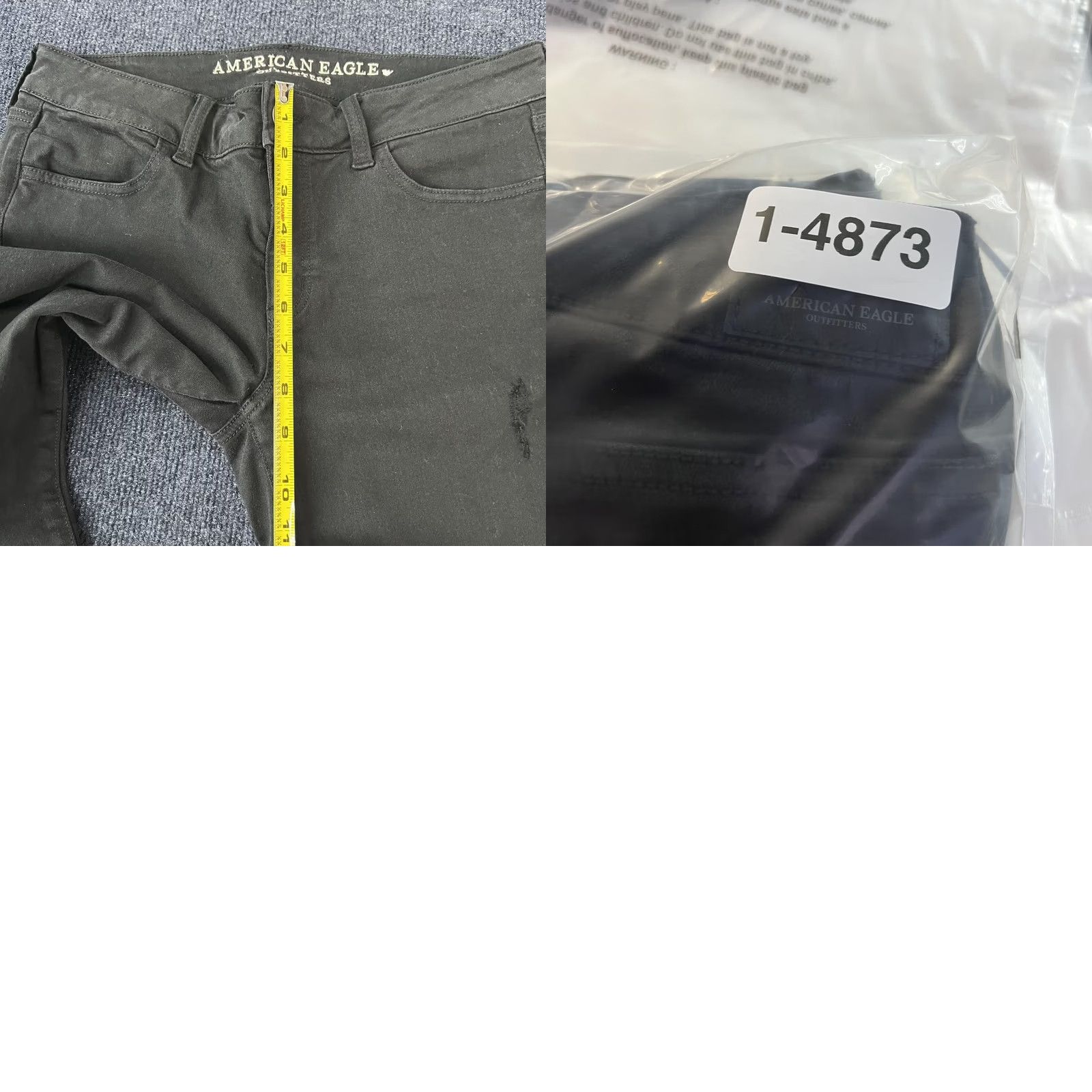 American Eagle Outfitters American Eagle Outfitters Skinny Jeans Womens 8 Black Stretch Distressed Denim Size 30" / US 8 / IT 44 - 10 Thumbnail
