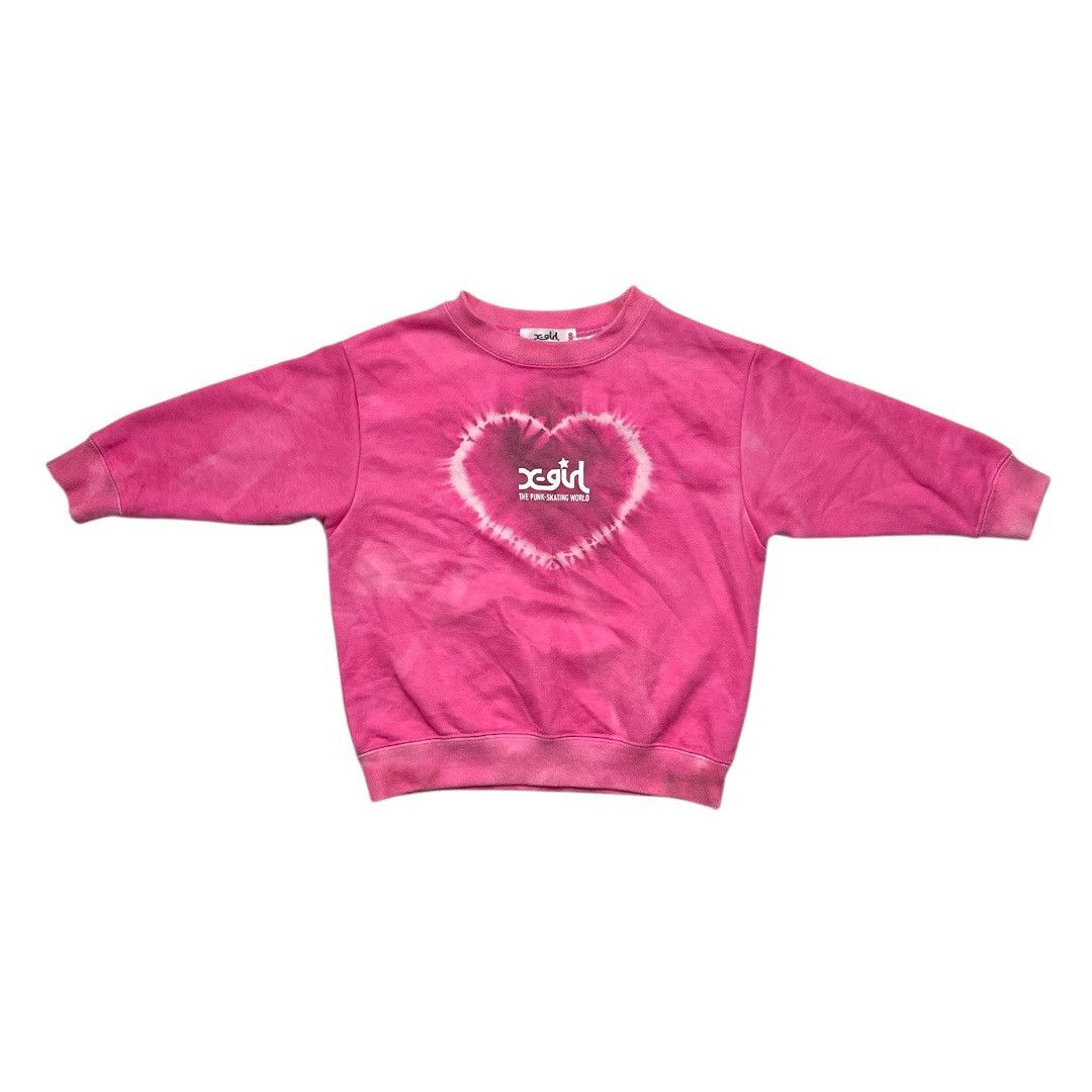 X-Girl X-Girl Kids Pink Tie-Dye Sweatshirt Baby Size 100 Size XXS / US 00 / IT 34 - 1 Thumbnail