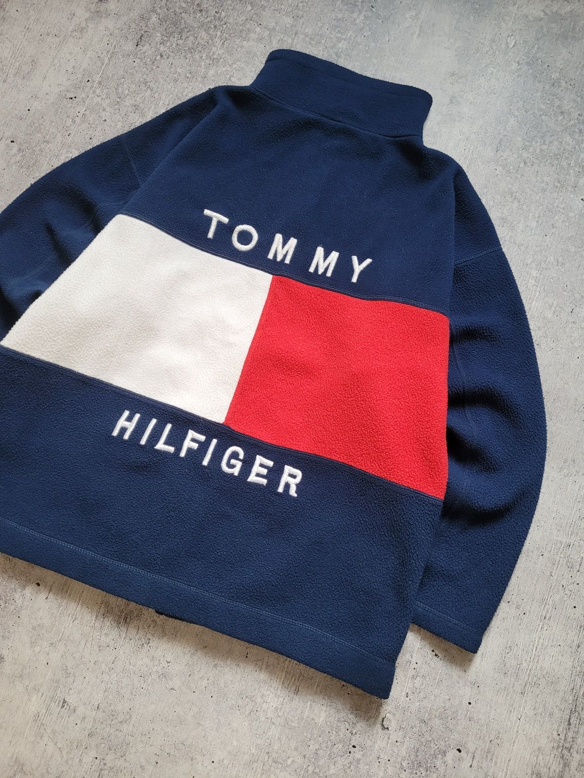 Tommy Hilfiger × Vintage Tommy Hilfiger Sherpa Fleece Vintage 90s Size US L / EU 52-54 / 3 - 4 Thumbnail