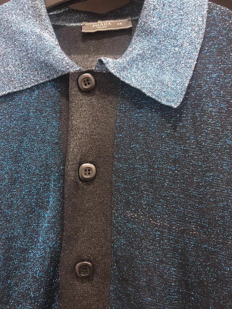Prada Prada Short Sleeve Polo Shirt for Men -2505 Size US L / EU 52-54 / 3 - 3 Thumbnail