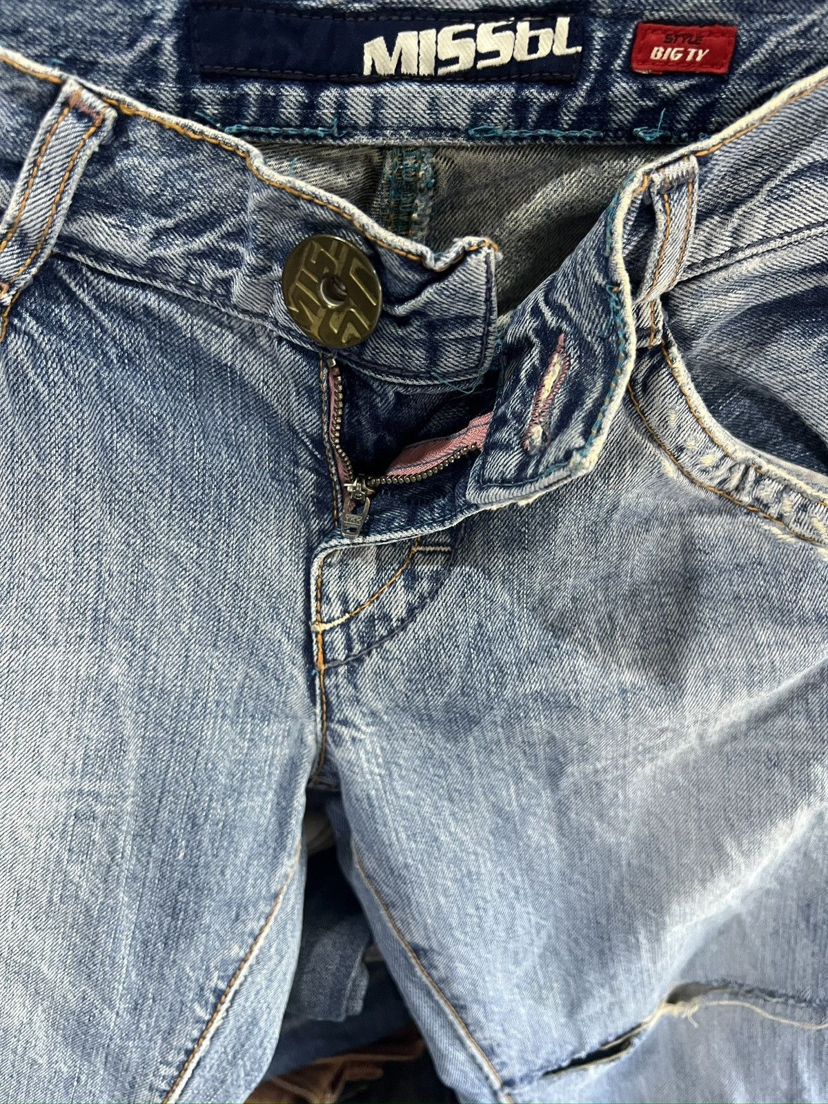 Miss Sixty 🔥Made in Italy Miss Sixty Distressed Denim Size 29" - 10 Thumbnail
