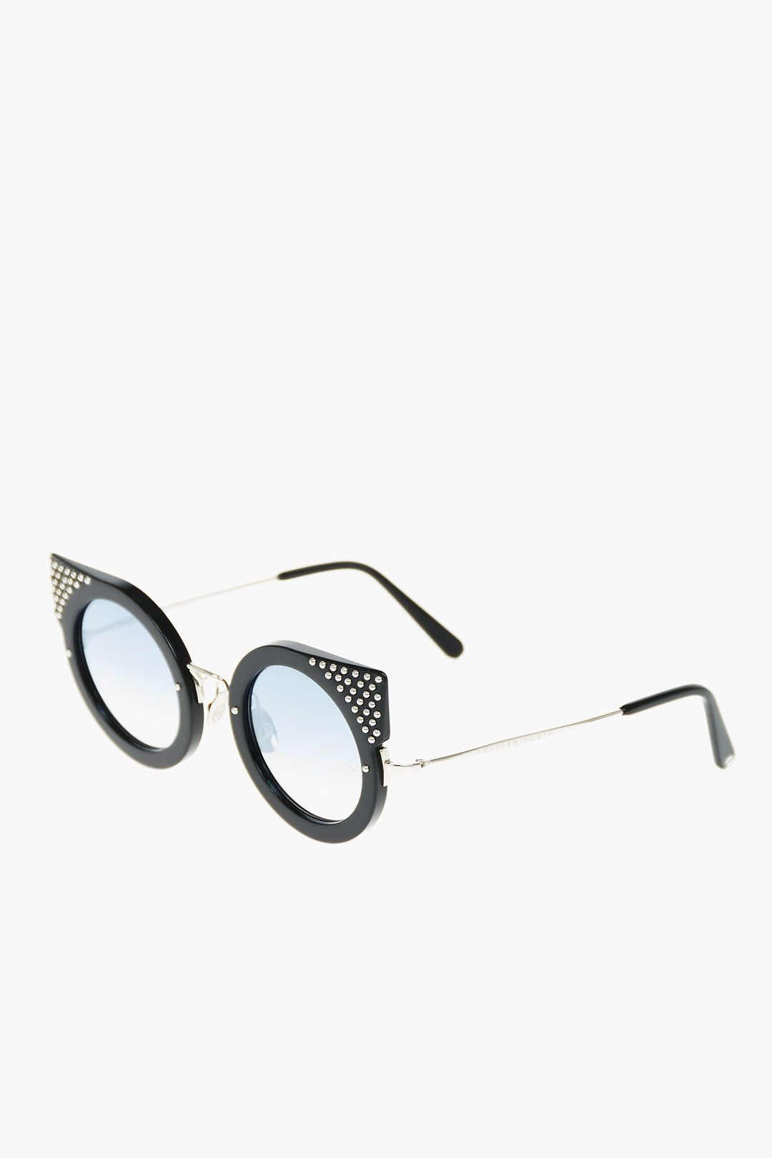 Philipp Plein og1mm0824 Size: OS / Cat-Eye Sunglasses With Studs in Black Size ONE SIZE - 2 Thumbnail