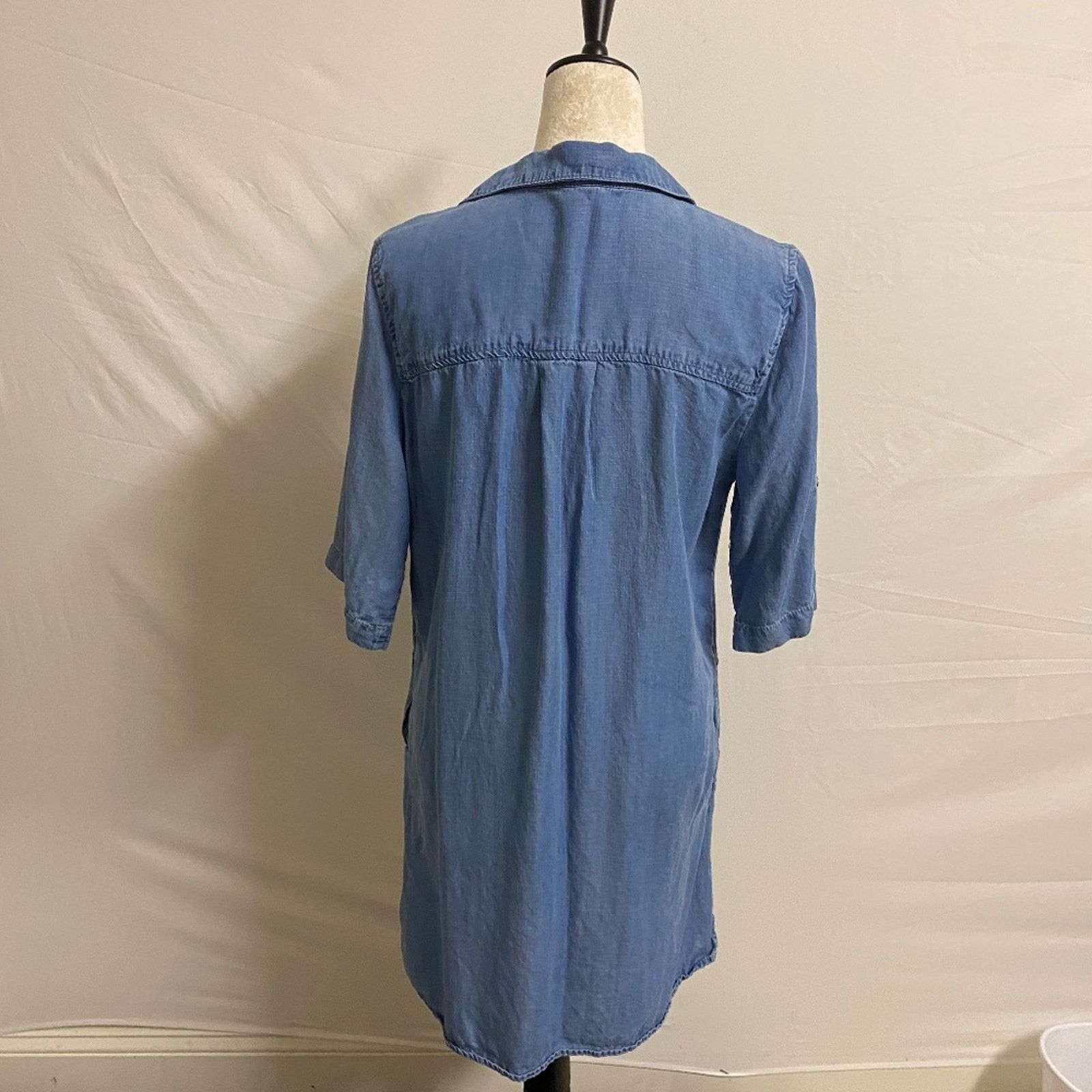 Anthropologie Philosophy Split Neck Loose Fit Shift Dress - Medium Size M / US 6-8 / IT 42-44 - 3 Thumbnail