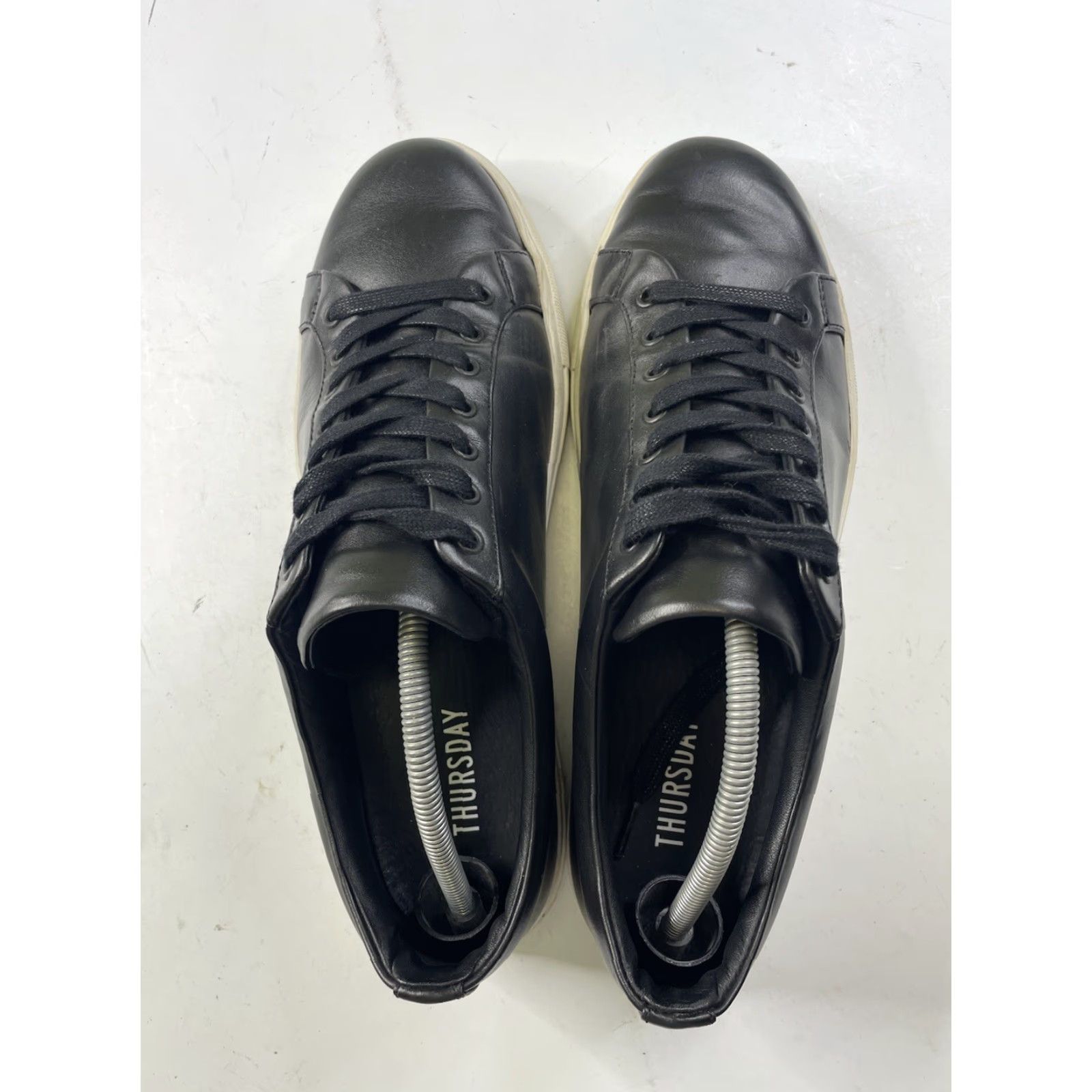 Thursday Boot Company Thursday Boot Company Black Leather Premier Low Top Classic Sneakers Mens 12 Size US L / EU 52-54 / 3 - 6 Thumbnail