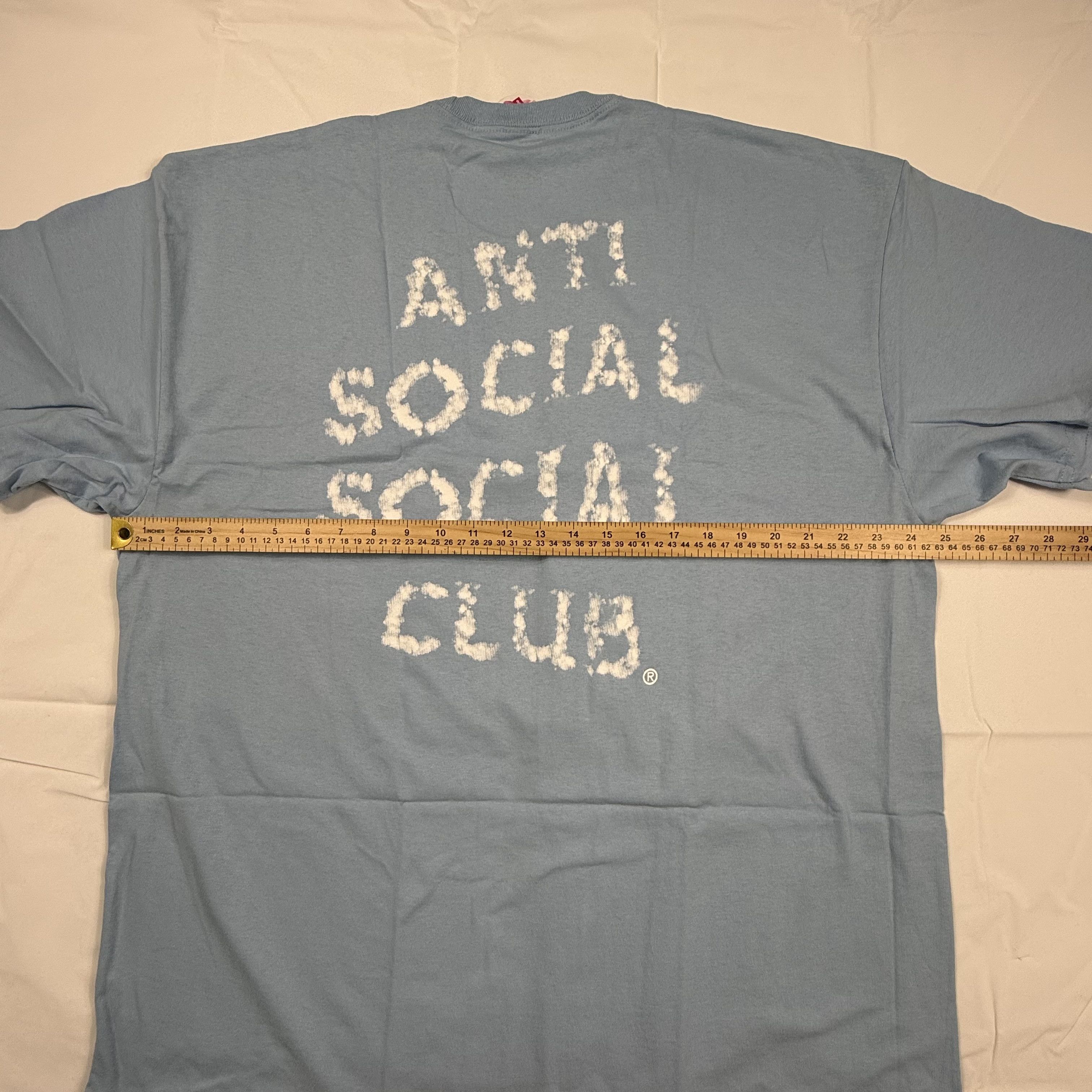 Anti Social Social Club Anti Social Social Club Partly Cloudy Tee Light Blue 2XL Size US XXL / EU 58 / 5 - 6 Thumbnail