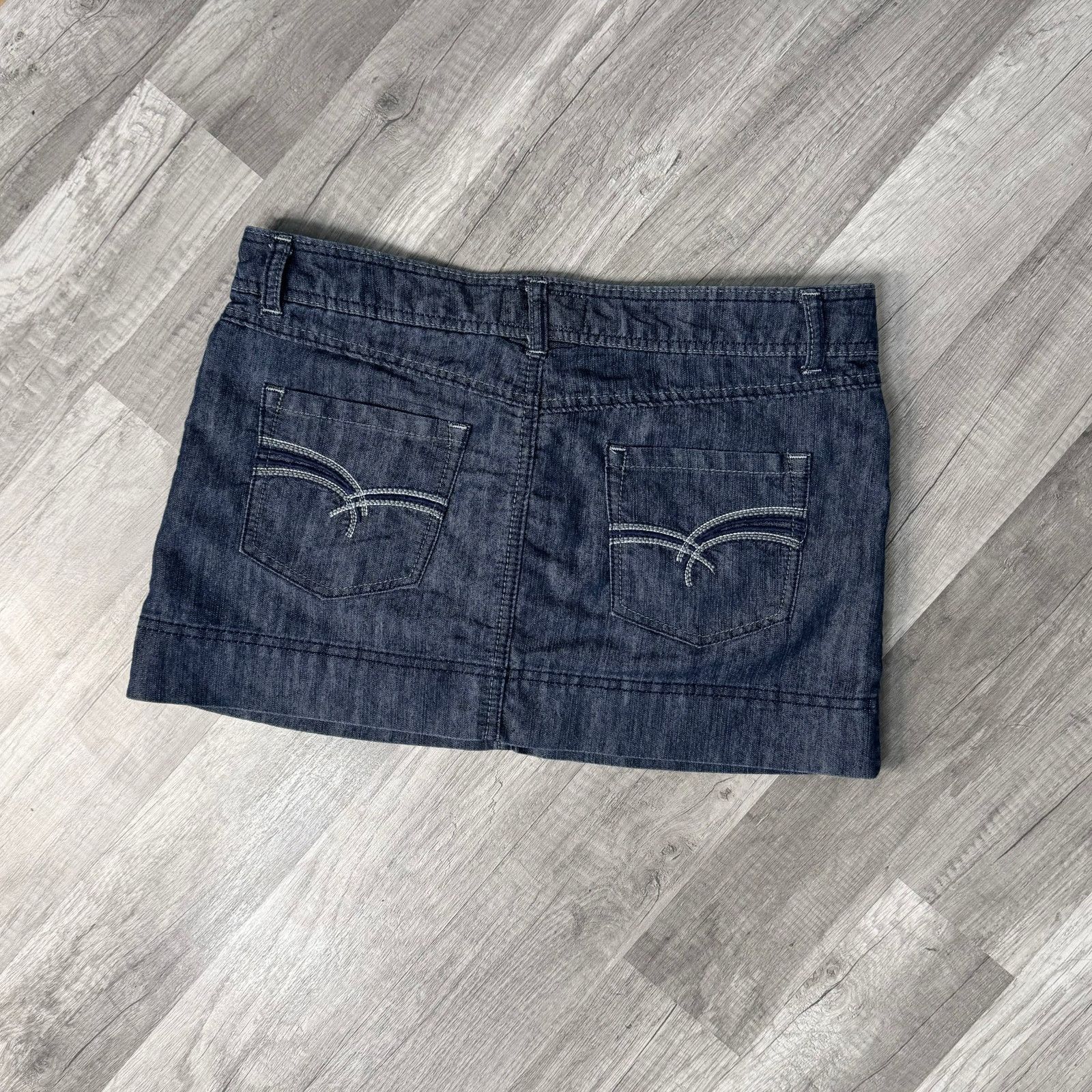 Vintage 00s Micro Mini Denim Jean Skirt So Size 9 Size 30" / US 8 / IT 44 - 1 Thumbnail