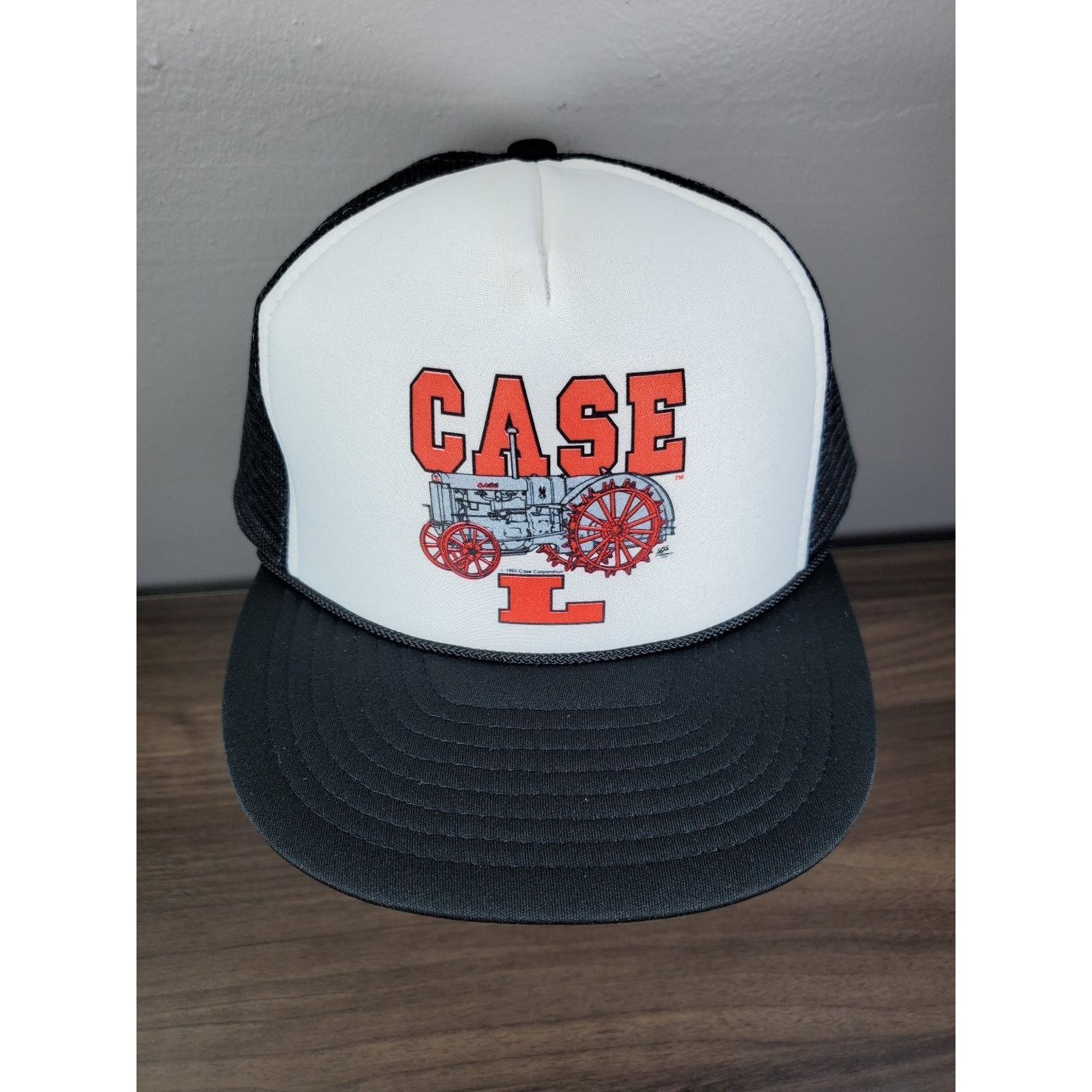 Nissan × Vintage Case L Tractor Snapback Cap Trucker Hat Antique Farming Size ONE SIZE - 2 Thumbnail
