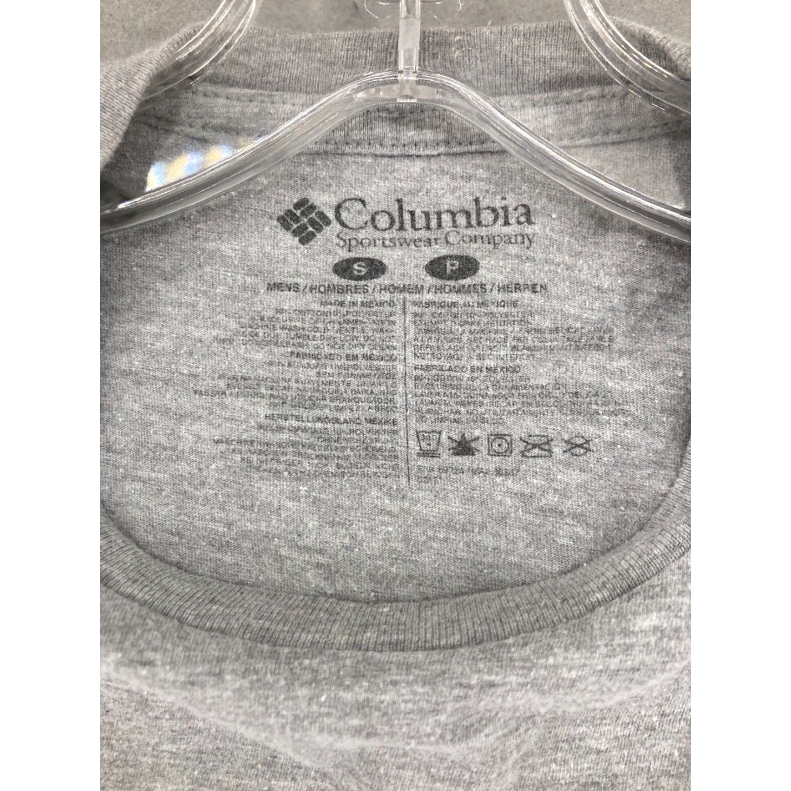 SOMET Columbia TShirt Mens Small Gray Get Outside And Have Some Fun Now Mountains Size US S / EU 44-46 / 1 - 6 Thumbnail