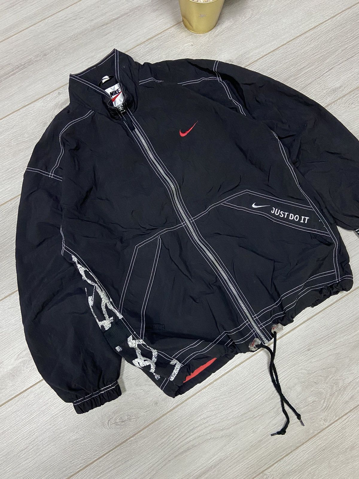 Nike Nike vintage stitched big logo track jacket windbreaker Size US M / EU 48-50 / 2 - 4 Thumbnail