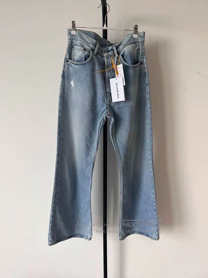 Acne Studios Acne Studios Wide-leg, mid-rise, water-washed cotton zip-u Size US 32 / EU 48 - 1 Thumbnail