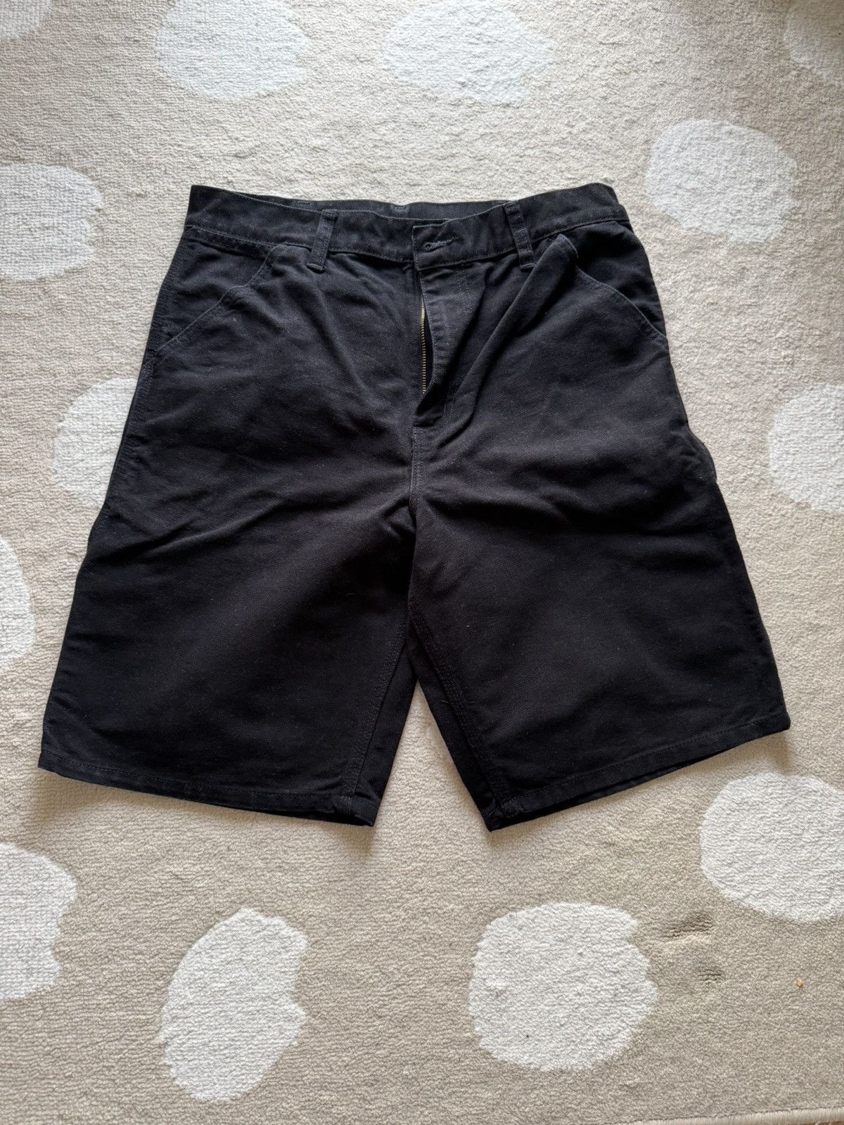 Carhartt Carhartt WIP Single Knee Shorts – Black Size US 30 / EU 46 - 2 Thumbnail
