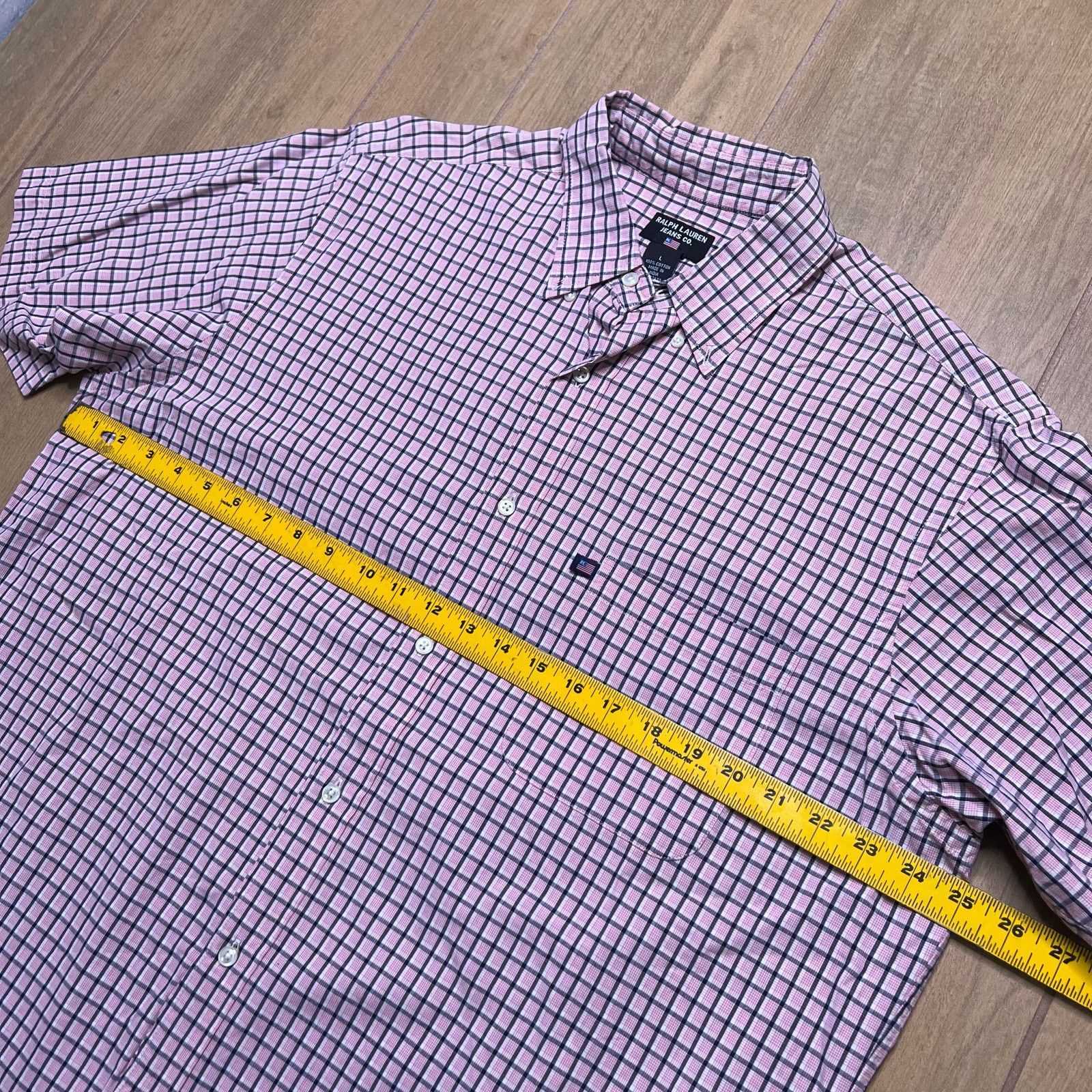 Polo Ralph Lauren Vintage Ralph Lauren Jeans Co. men's short-sleeve plaid L Size US L / EU 52-54 / 3 - 8 Thumbnail
