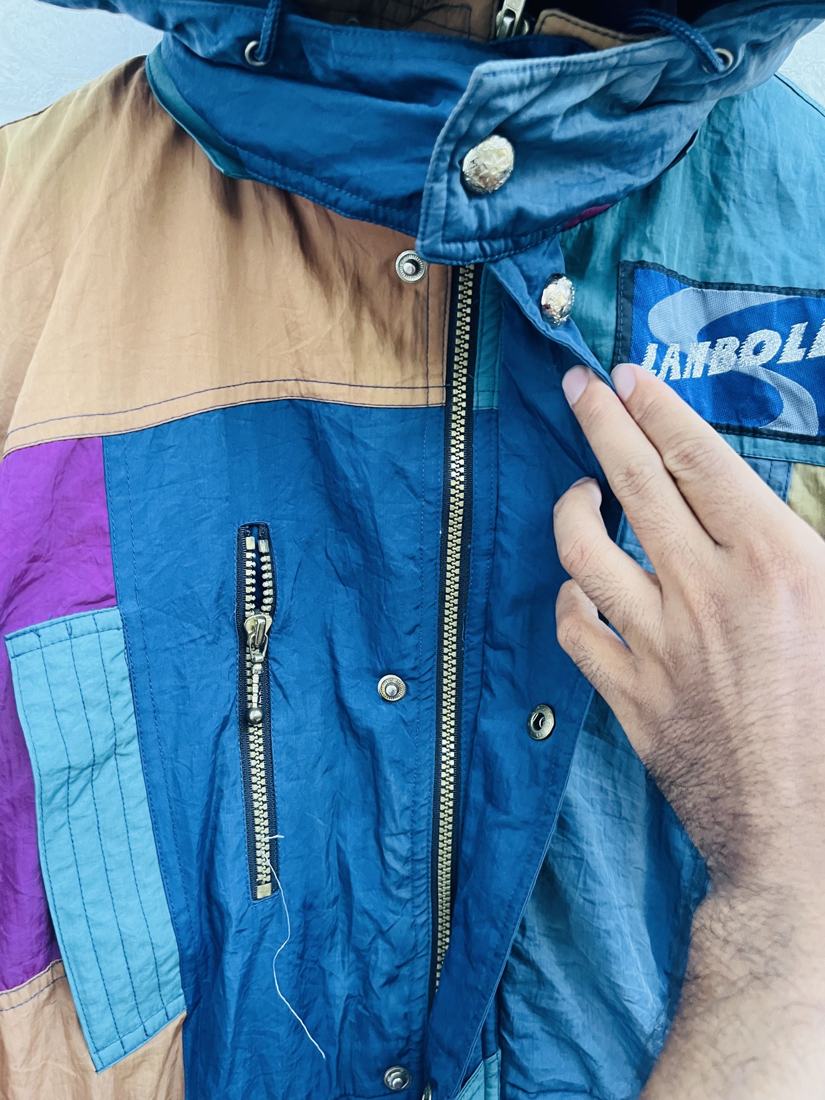 Japanese Brand Vintage Lamboley Multicolour Streetwear Style Ski Jacket Size US L / EU 52-54 / 3 - 8 Thumbnail