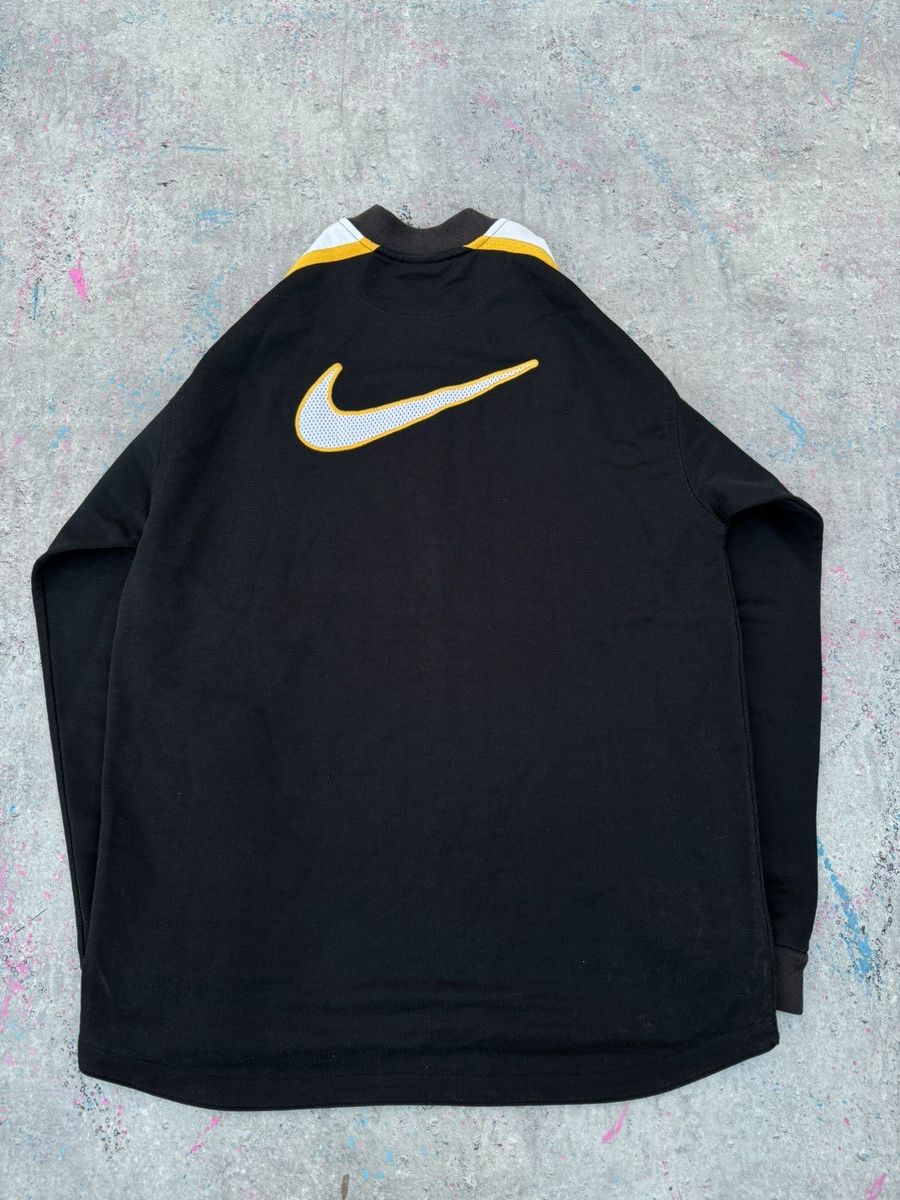 Nike Nike 90s Vintage crewneck Black and Yellow Skate Retro Swag Size US XL / EU 56 / 4 - 8 Thumbnail