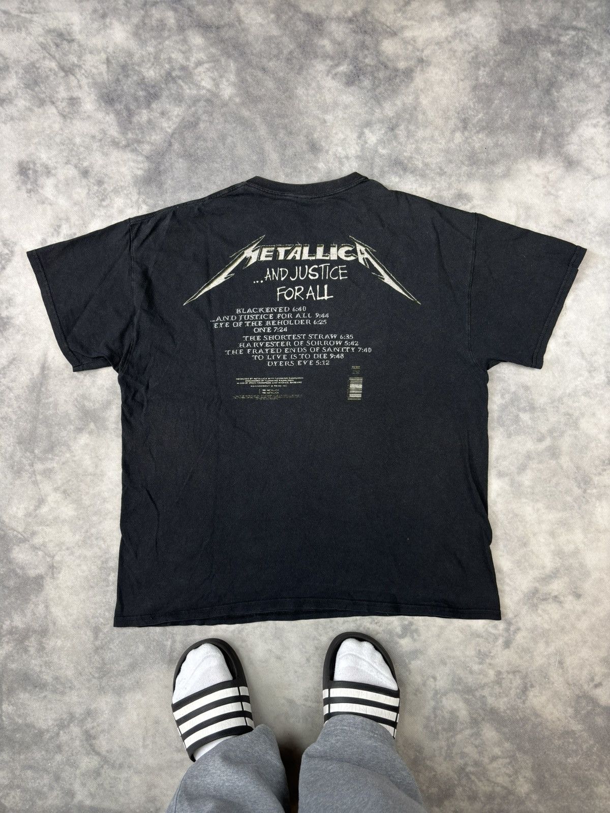 Metallica × Vintage Metallica And Justice For All North America Tour Band Rock Size US L / EU 52-54 / 3 - 3 Thumbnail