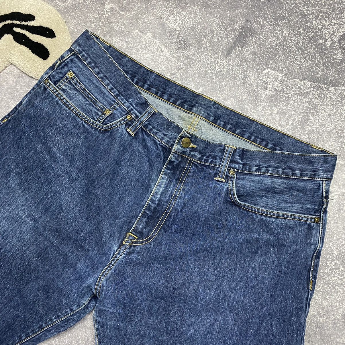 Vintage Vintage Carhartt Wip Patch logo 90’s workwear denim shorts Size US 38 / EU 54 - 9 Thumbnail