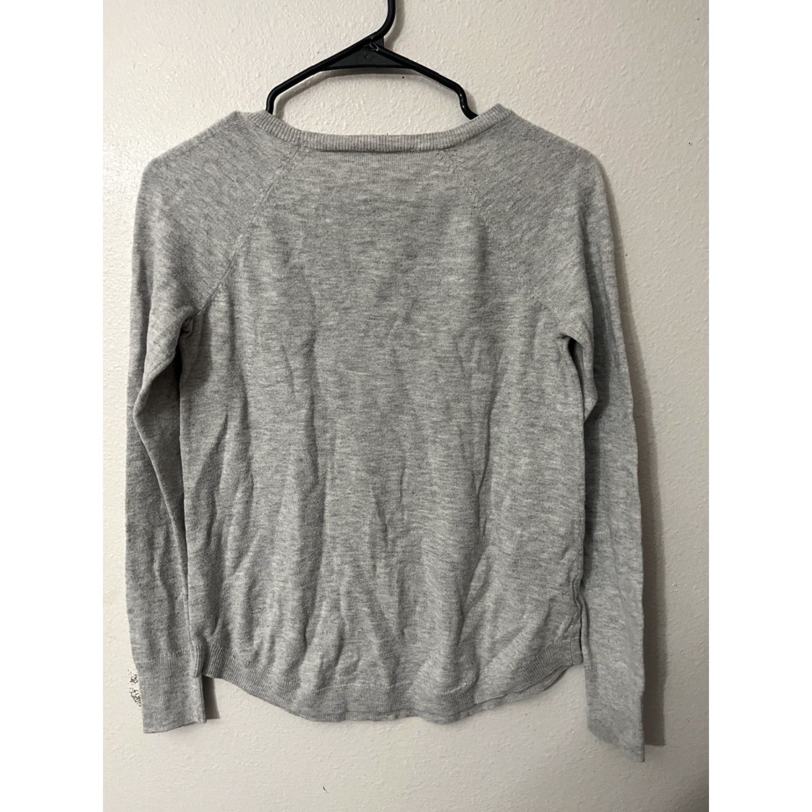 Loft LOFT VINTAGE Cable-Knit Long Sleeve Gray Sweater XS Casual Pullover Women 90s Size XS / US 0-2 / IT 36-38 - 2 Thumbnail