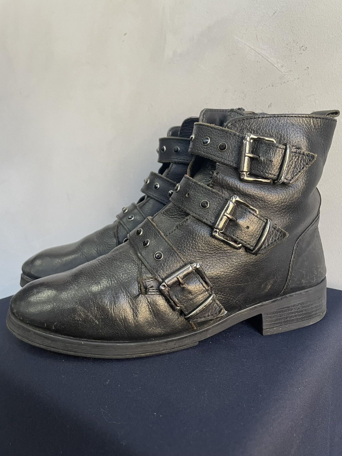 If Six Was Nine Rare If six was nine style leather gothic boots guidi vibe Size US 7.5 / EU 40-41 - 6 Thumbnail