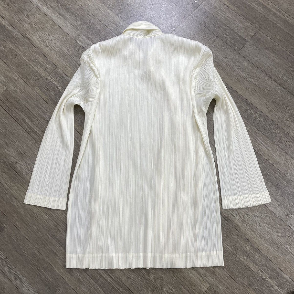Issey Miyake Vintage Pleats Please Issey Miyake Luxury White Cardigan Size M / US 6-8 / IT 42-44 - 14 Thumbnail