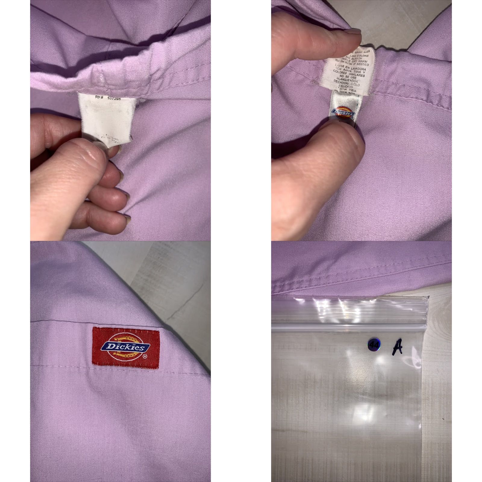 Dickies Dickies Purple Scrub Bottoms Womens L Drawstring Soft Straight Leg Pants-44A Size 36" / US 14 / IT 50 - 8 Thumbnail