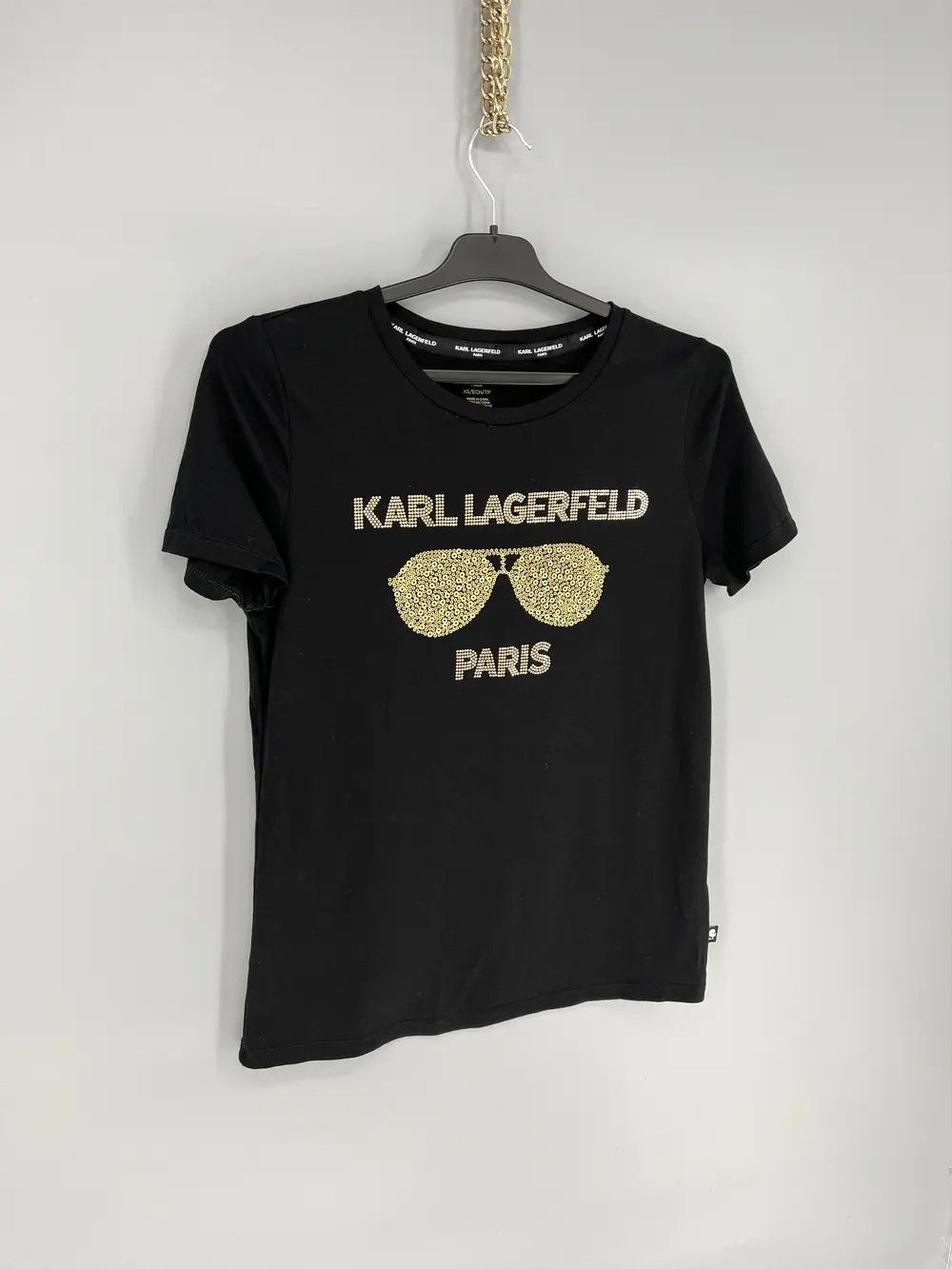 Karl Lagerfeld Karl Lagerfeld Paris BIG Logo T Shirt Black Womens Size xs Size XS / US 0-2 / IT 36-38 - 2 Thumbnail