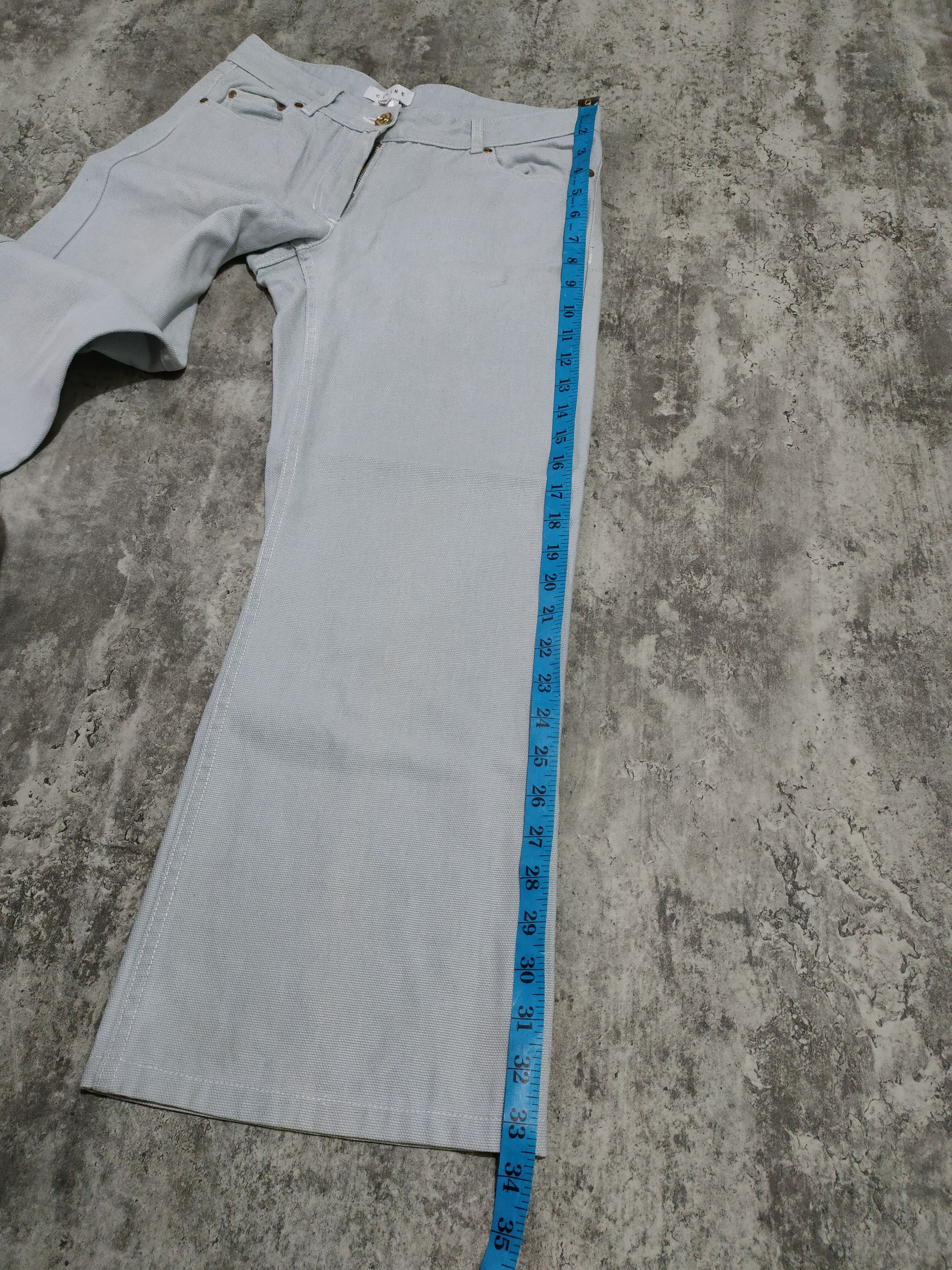 Celine Celine Modele Depose Croppeds jeans Size 29" - 21 Thumbnail