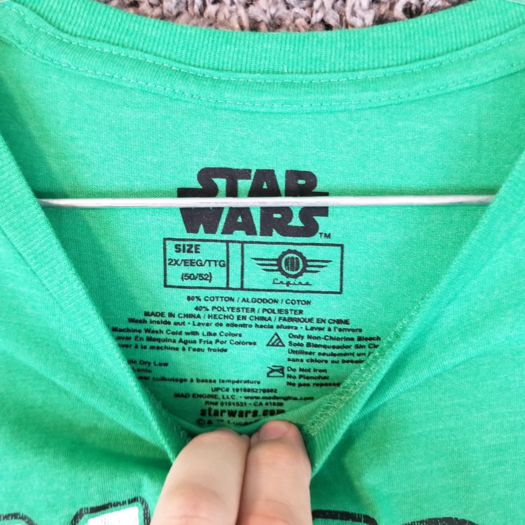 Star Wars Star Wars T-Shirt Mens Big 2X Green Darth Vader I'm Not Jolly Christmas Graphic Shirt Size US XXL / EU 58 / 5 - 4 Thumbnail
