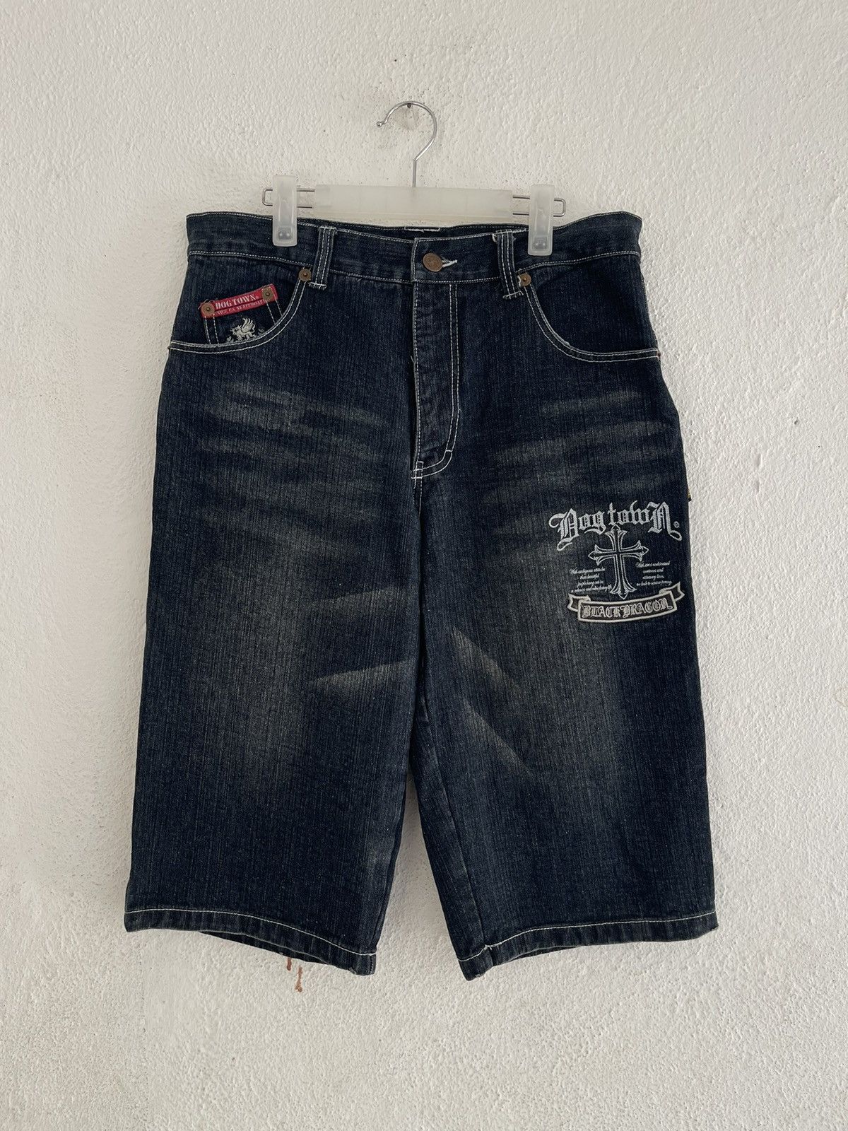Dogtown Dogtown Black Dragon Jorts Embroidered Size US 35 - 2 Thumbnail