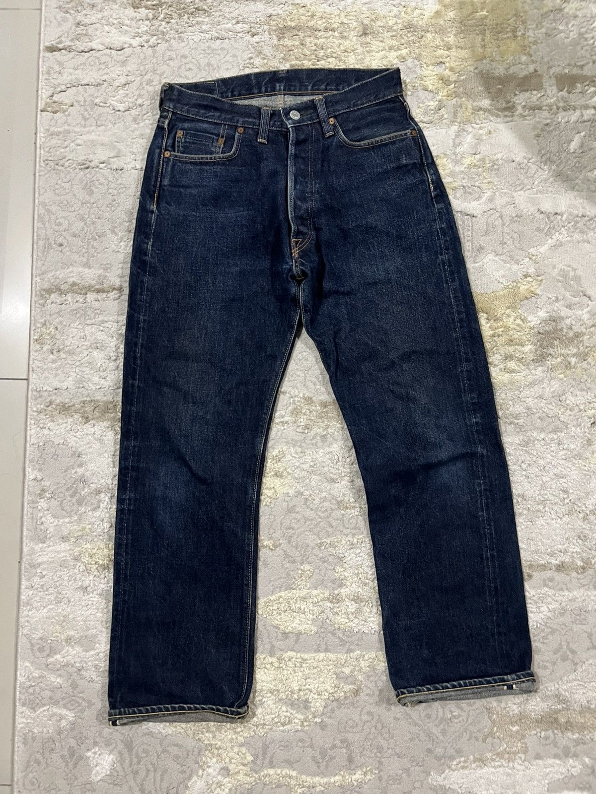 Denime Vintage Denime Orizzonti Leather Patch 14oz Selvaged Denim Size US 29 - 6 Thumbnail