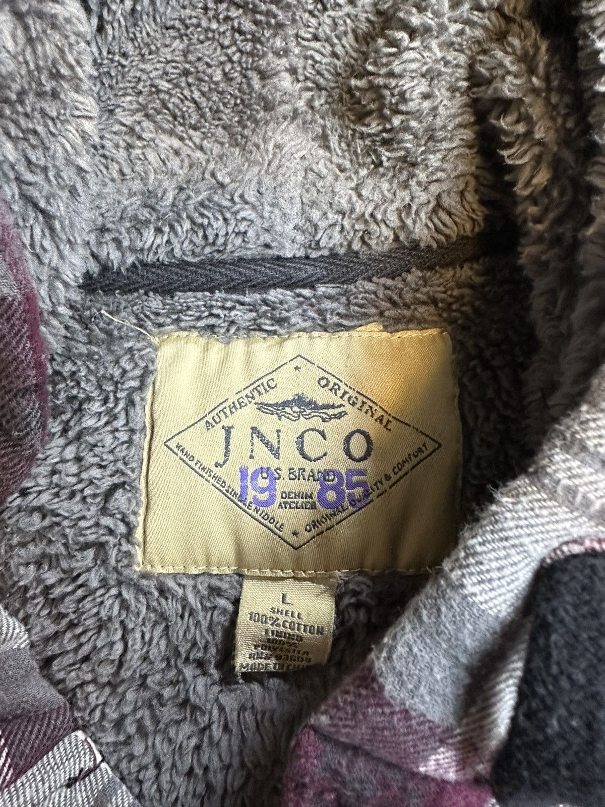 JNCO × Vintage Vintage JNCO Sherpa Lined Plaid Jacket Large Size US L / EU 52-54 / 3 - 3 Thumbnail