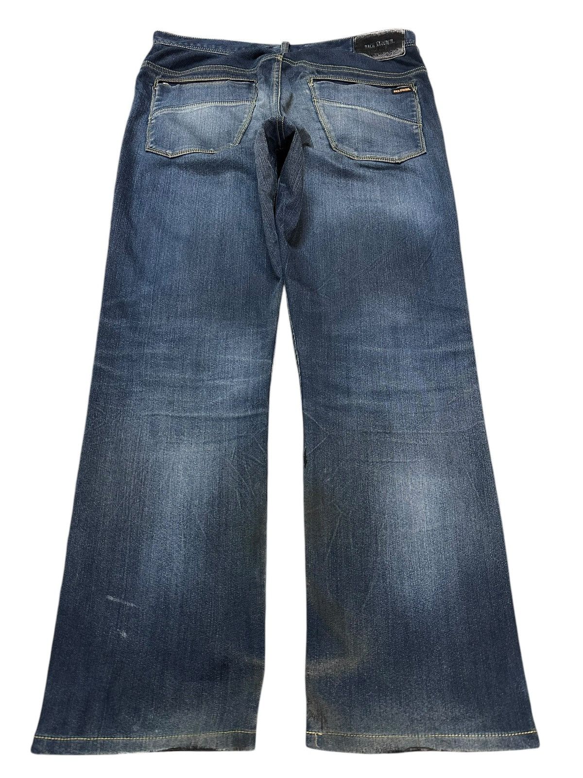 Japanese Brand Vintage Japanese Brand Blue Faded Wash Distress Style Jeans Size US 32 / EU 48 - 2 Thumbnail