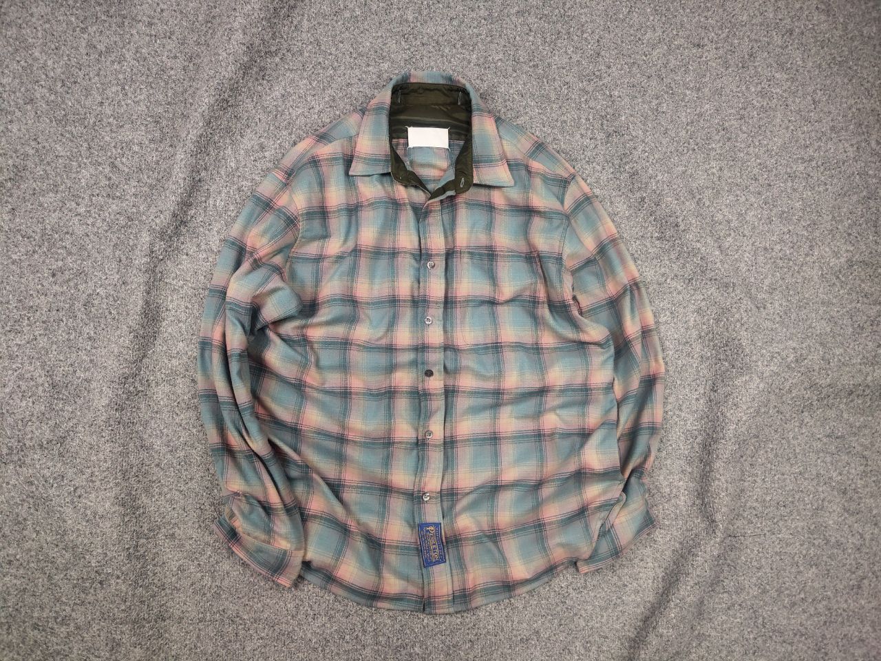 Maison Margiela Maison Margiela X Pendleton Check Wool Shirt Pink