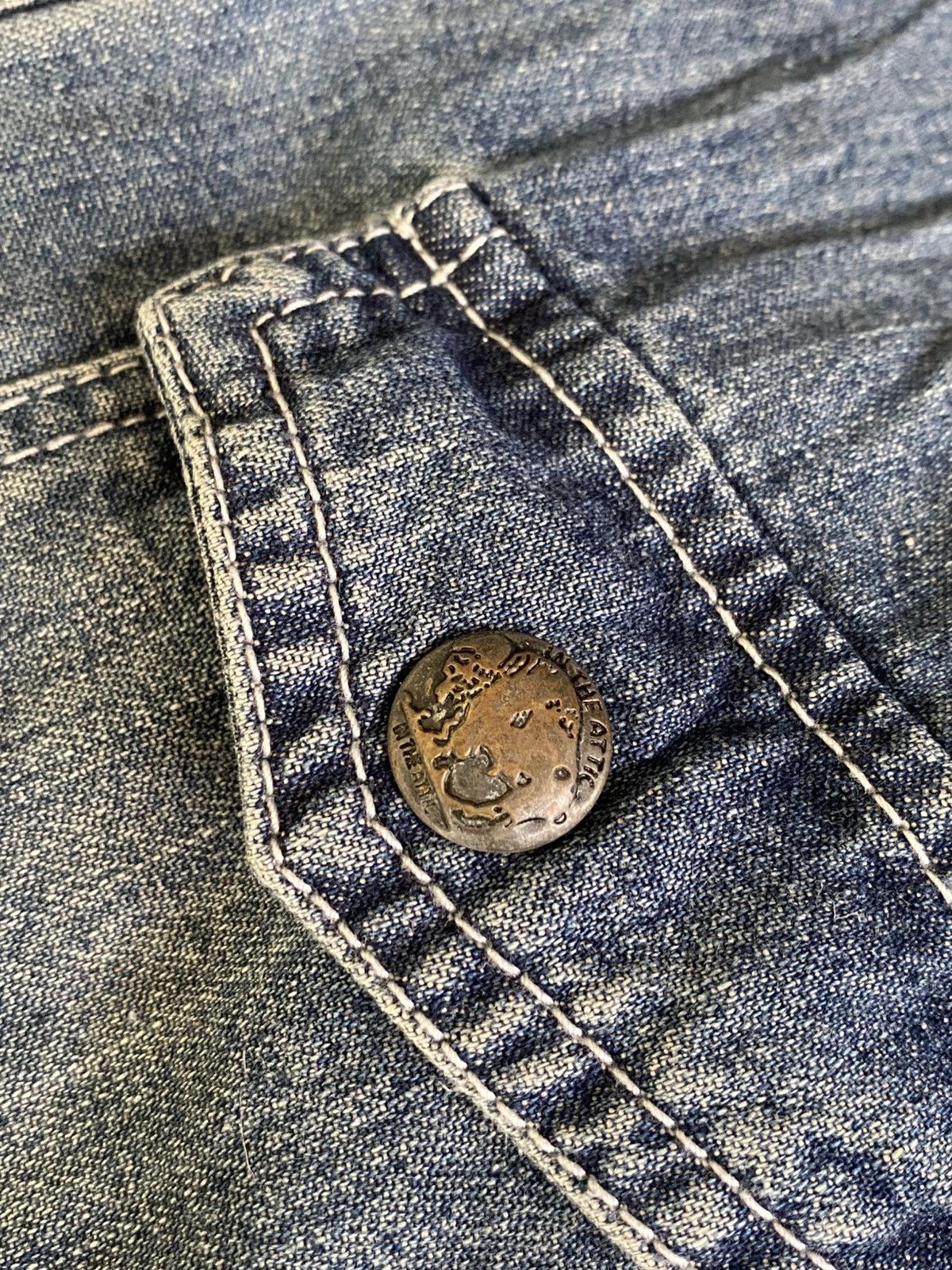If Only Was True × In The Attic Rare IN THE ATTIC Pearl Snap Button Denim Shirt Size US L / EU 52-54 / 3 - 20 Thumbnail