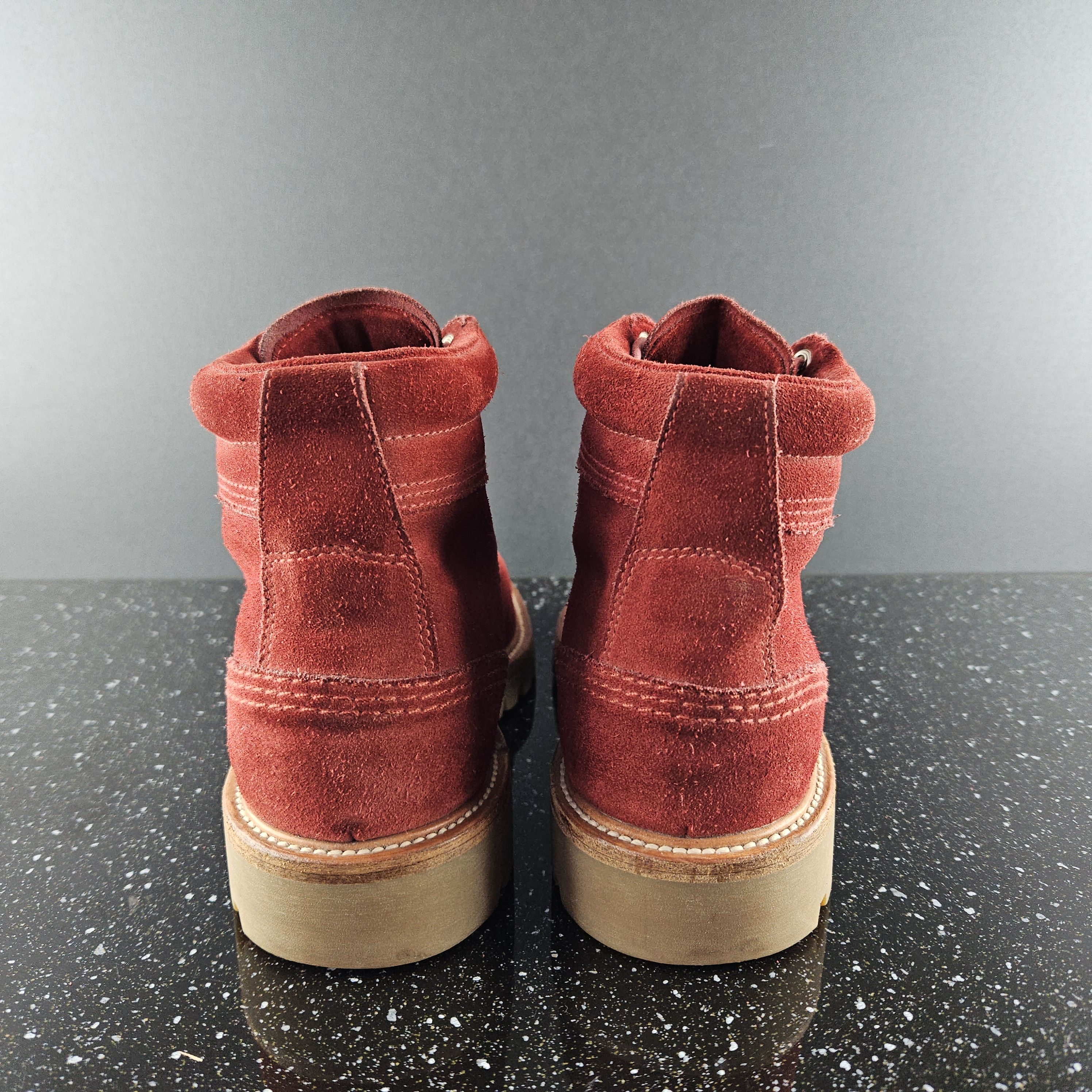 Bally Bally Red Suede Boots Wellys Size US 7.5 / EU 40-41 - 5 Thumbnail