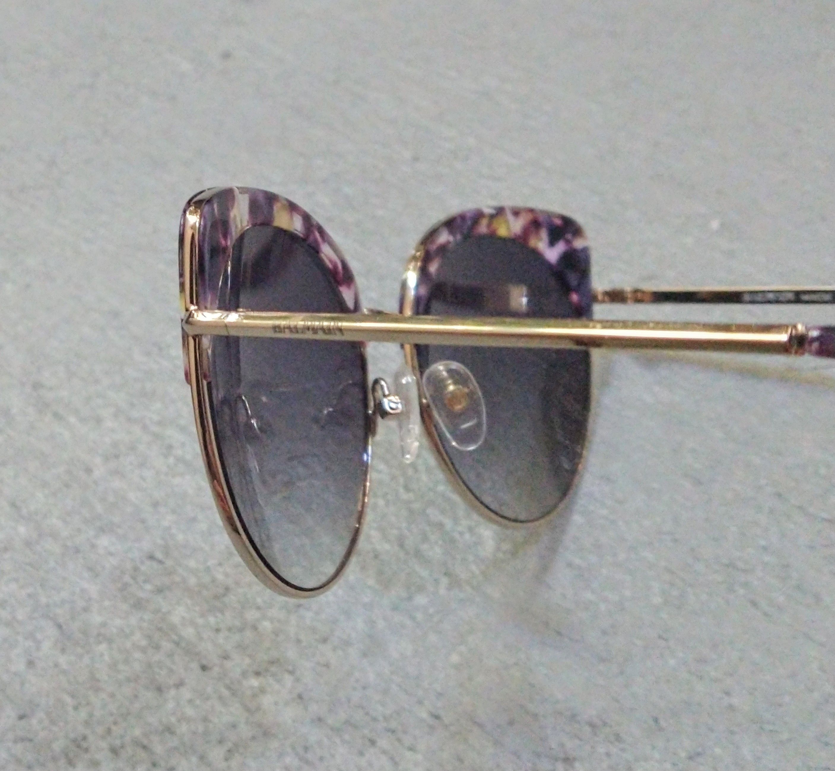 Balmain × Designer Balmain Sunglasses BL2509 Purple Havana Gold Blue Cat Eye Size ONE SIZE - 6 Thumbnail