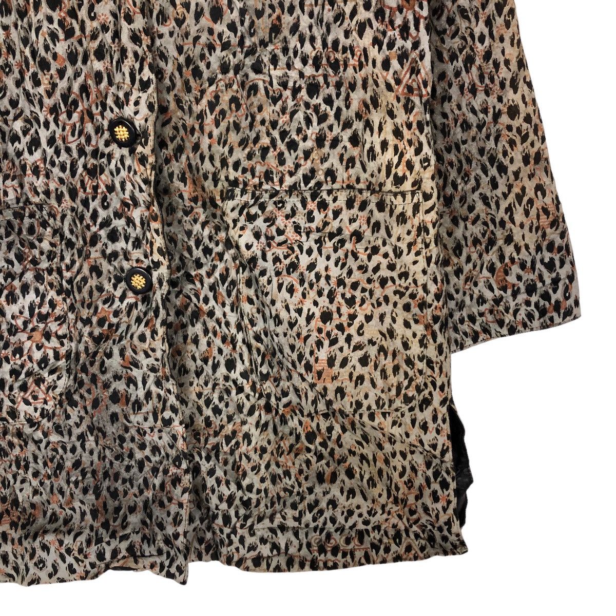 Japanese Brand 🔥Vintage Leather Jacket Long Partina Tokyo Leopord Design Size US M / EU 48-50 / 2 - 5 Thumbnail