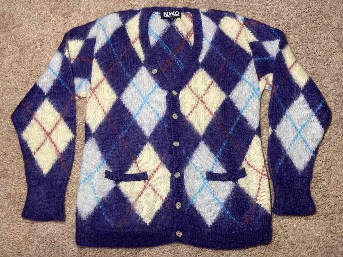 Japanese Brand × Undercover × Vandalize 1997 NWO Purple Argyle Cardigan Punk Plaid 90s Vandalize Sex Size US S / EU 44-46 / 1 - 1 Thumbnail