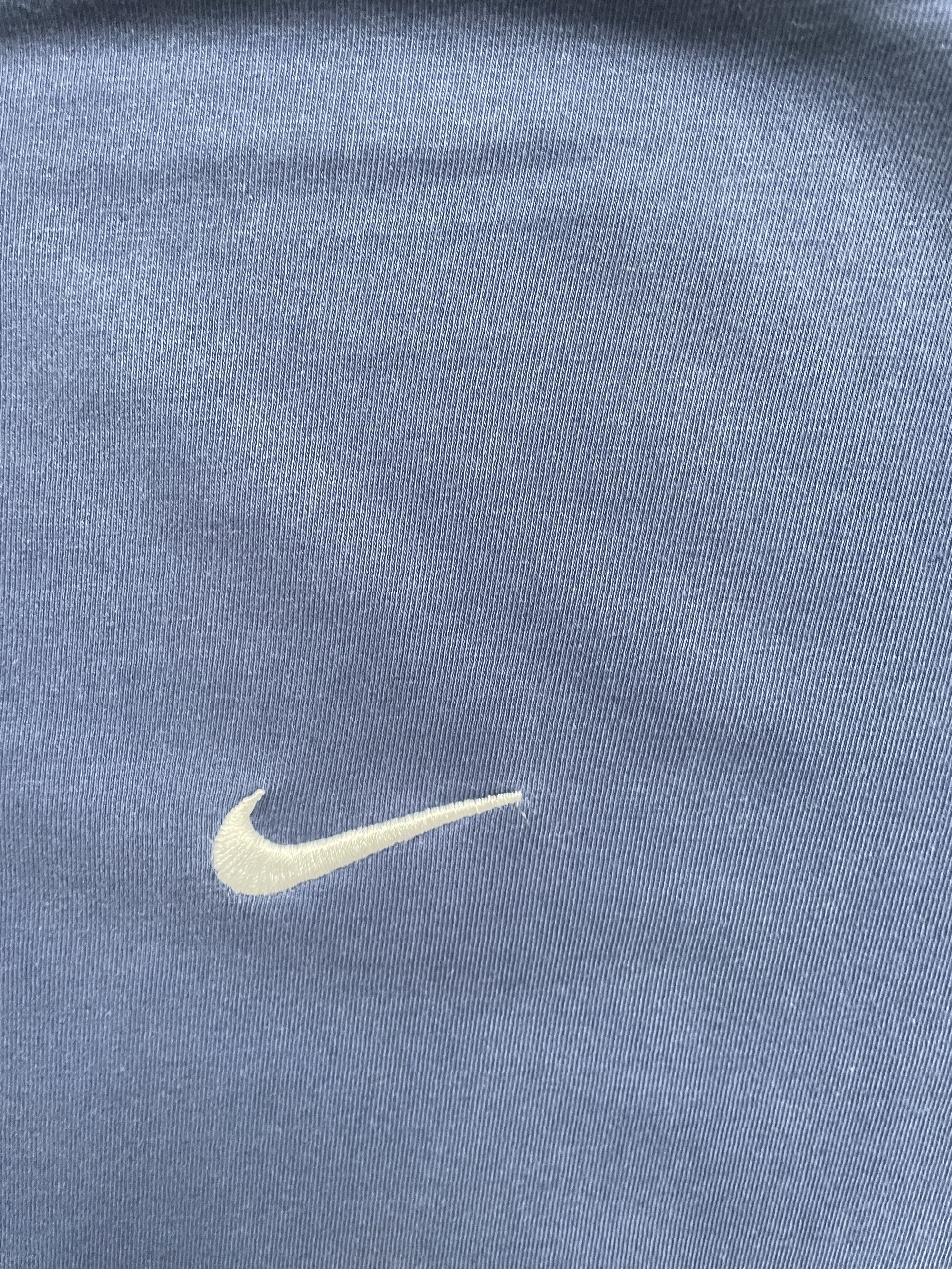 Nike NIKE VINTAGE 90S DISTRESSED WASHED NAVY MINI SWOOSH TEE Size US M / EU 48-50 / 2 - 2 Thumbnail
