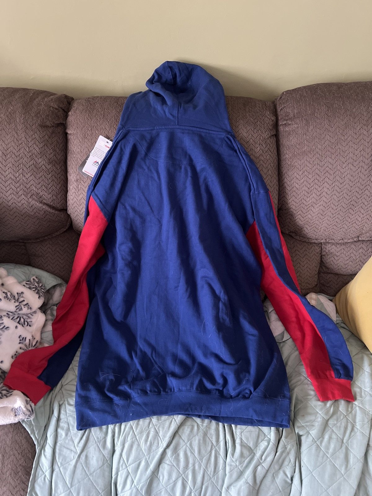 NFL Majestic NFL New York Giants Football Hoodie Size US XXL / EU 58 / 5 - 3 Thumbnail