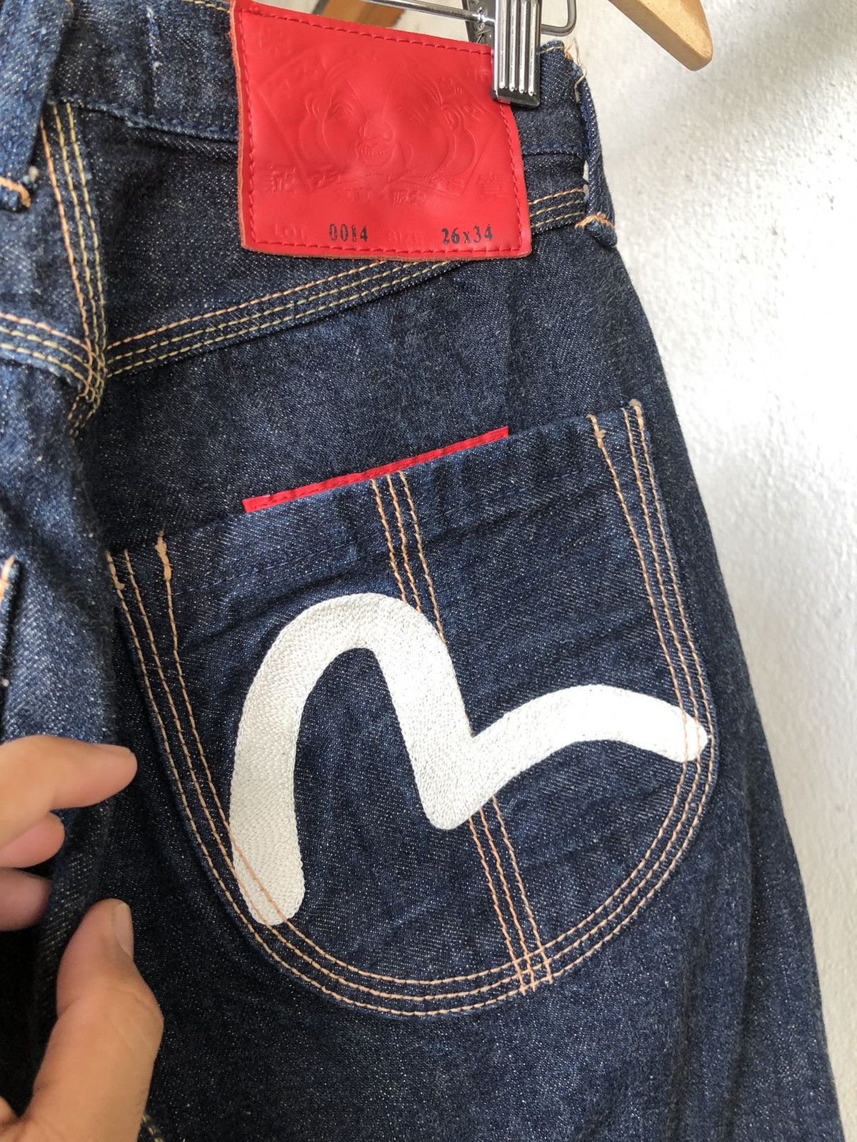Evisu Rare❗️Vintage 80s Evisu Yamane Embroidery Denim Size US 26 / EU 42 - 5 Thumbnail