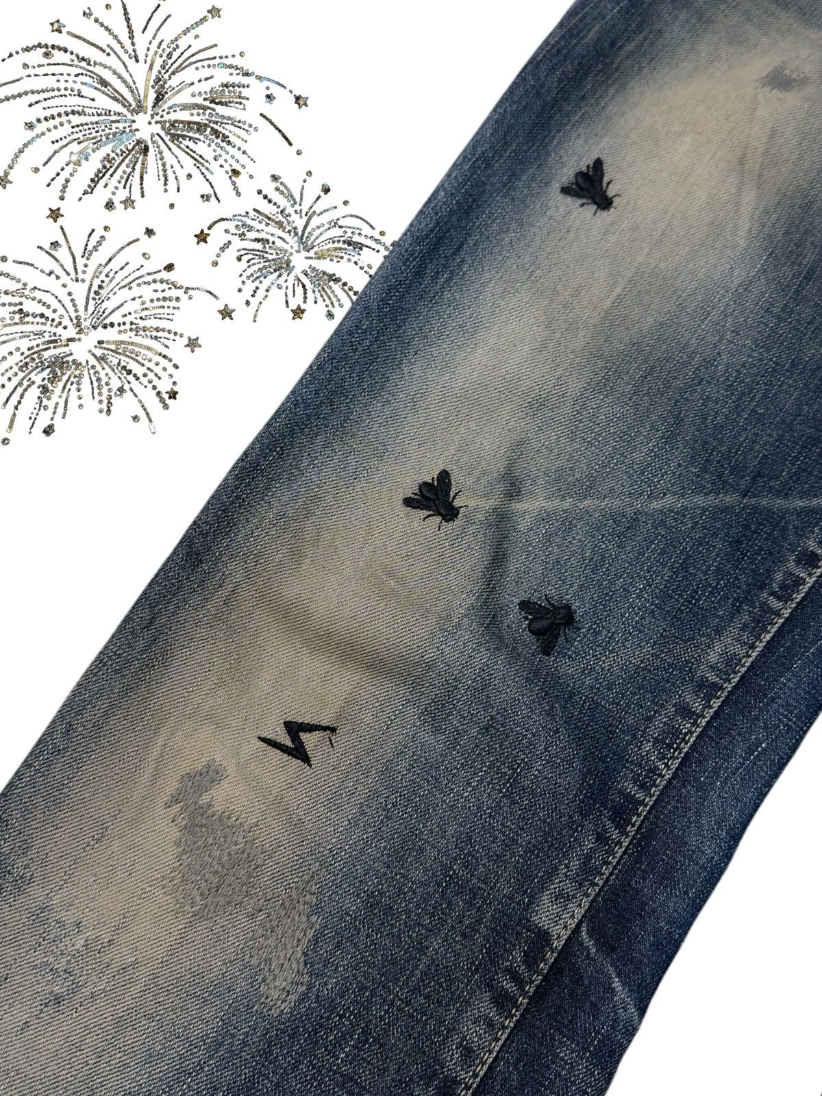 Undercover Undercover AW06 “Guru Guru” Bug Denim Size US 29 - 10 Thumbnail