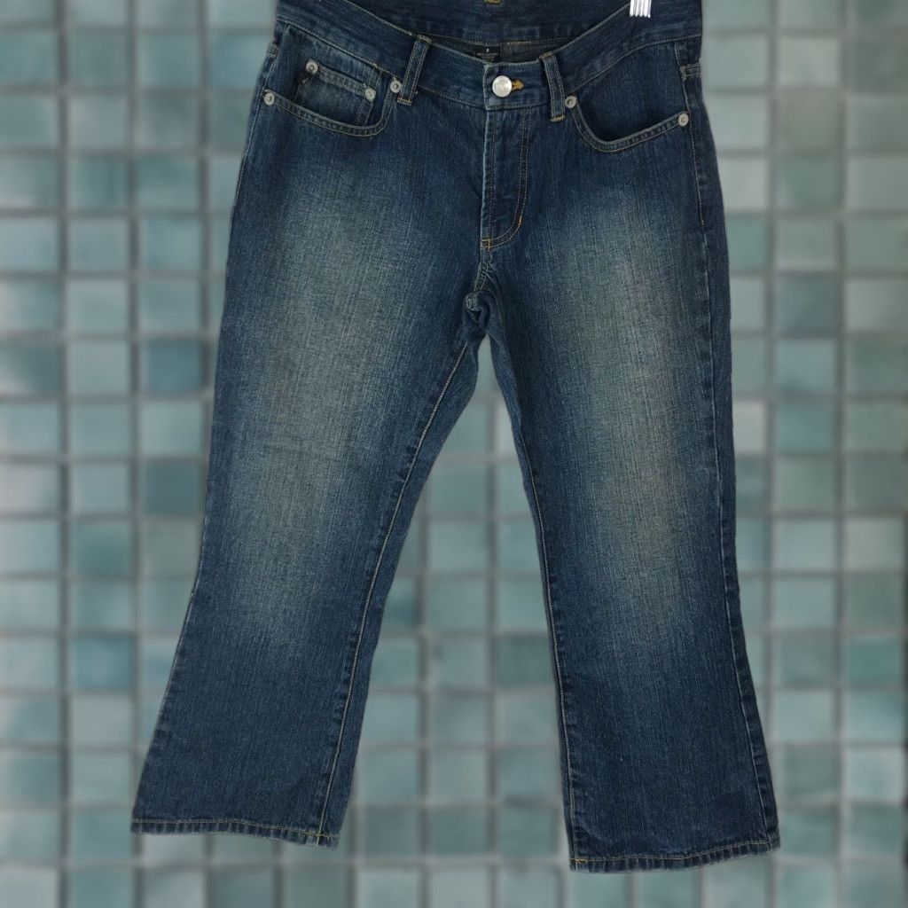Ralph Lauren Polo Ralph Lauren Womens Cropped Jeans Denim Blue Size 2 28 Inseam 24in Low Rise 5-Pocket Cuffed 8in Belt Loops Button Zipper Size 26" / US 2 / IT 38 - 1 Thumbnail