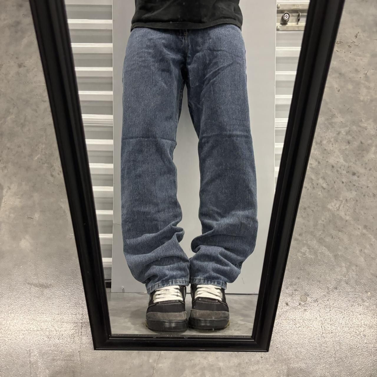 Japanese Brand × Vintage Crazy Vintage Y2K/2000s Grunge Dark Wash Essential Denim Jeans! Size US 29 - 1 Thumbnail