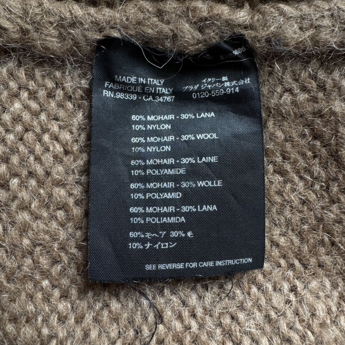 Prada Prada 2000's Brown Mohair/Wool Heavy Knit Pullover Sweater Size US M / EU 48-50 / 2 - 10 Thumbnail