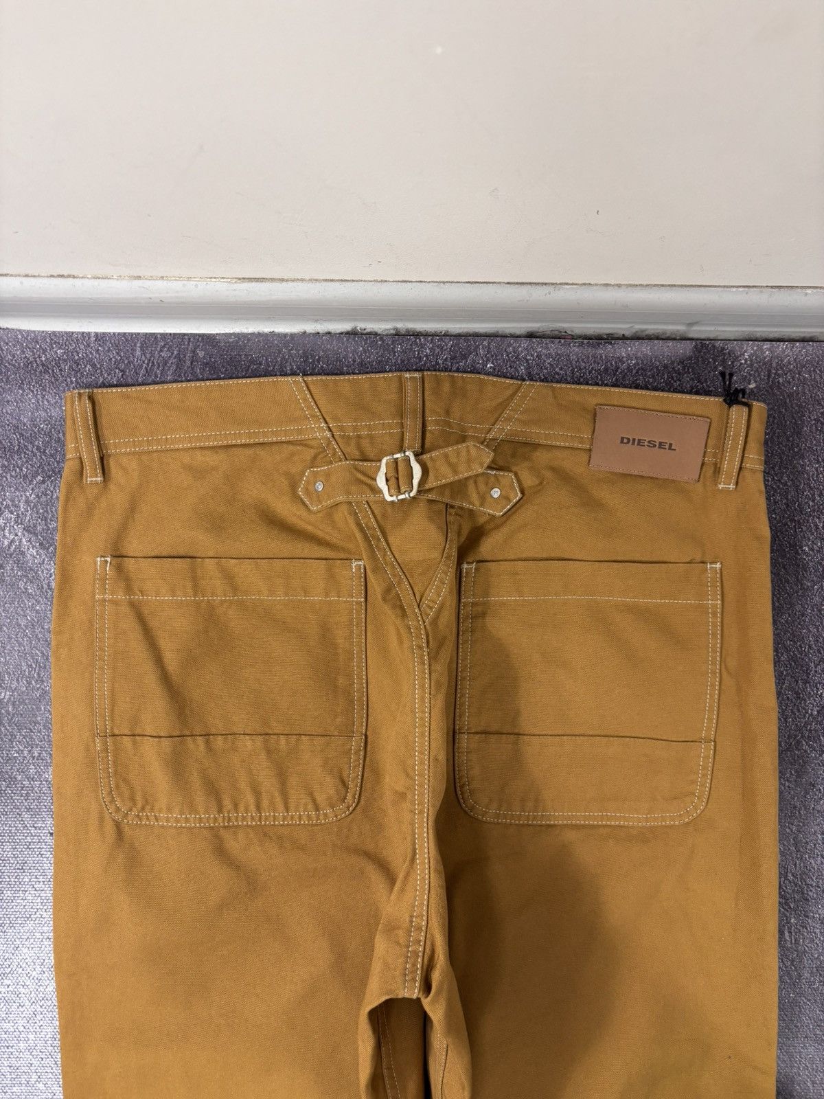 Diesel Diesel P-Frank NWT Men’s Mustard Orange Dungaree Pants Size US 36 / EU 52 - 16 Thumbnail