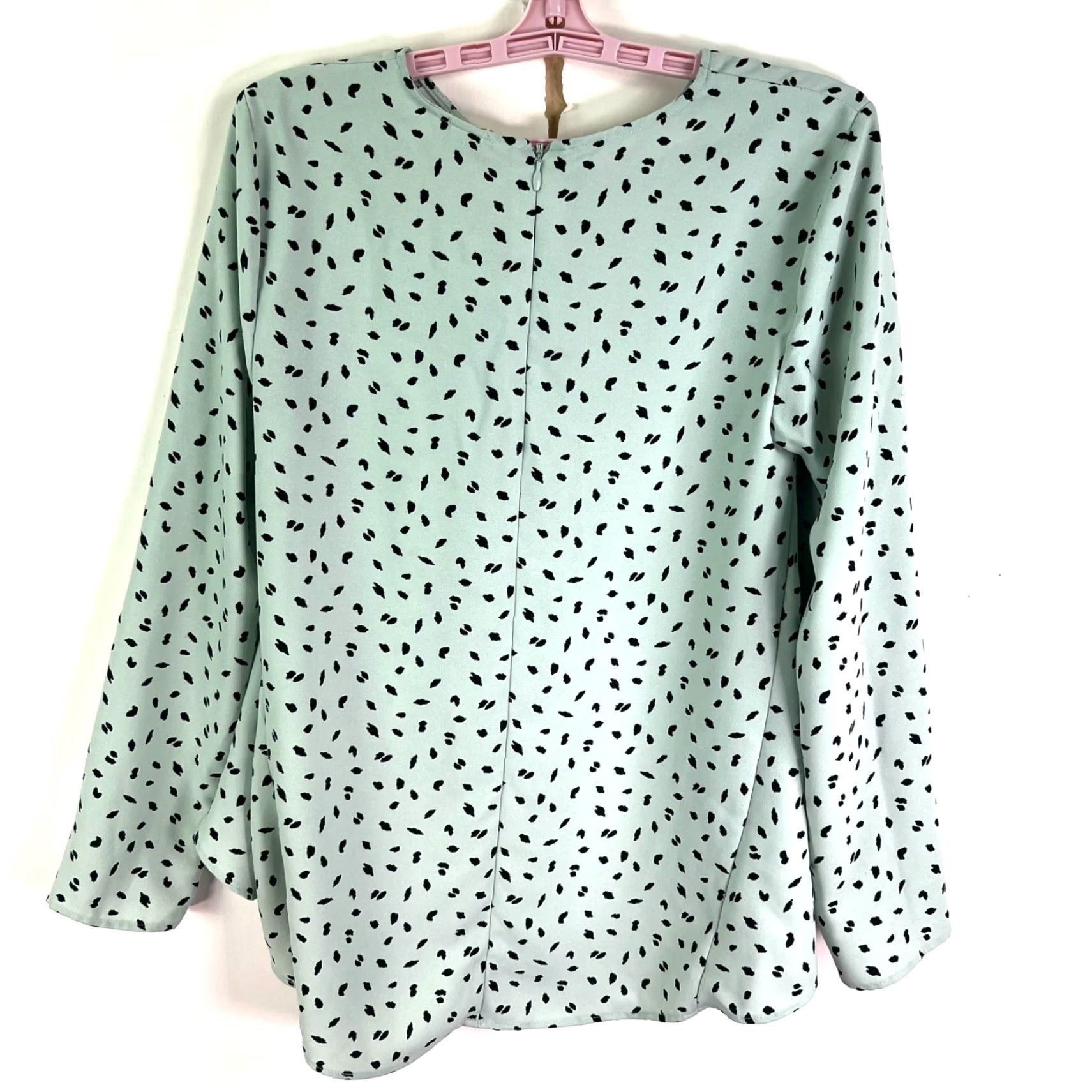 H&M H&M Polka Dot Blouse Pullover Size 8 Mint Green Womens Size M / US 6-8 / IT 42-44 - 6 Thumbnail