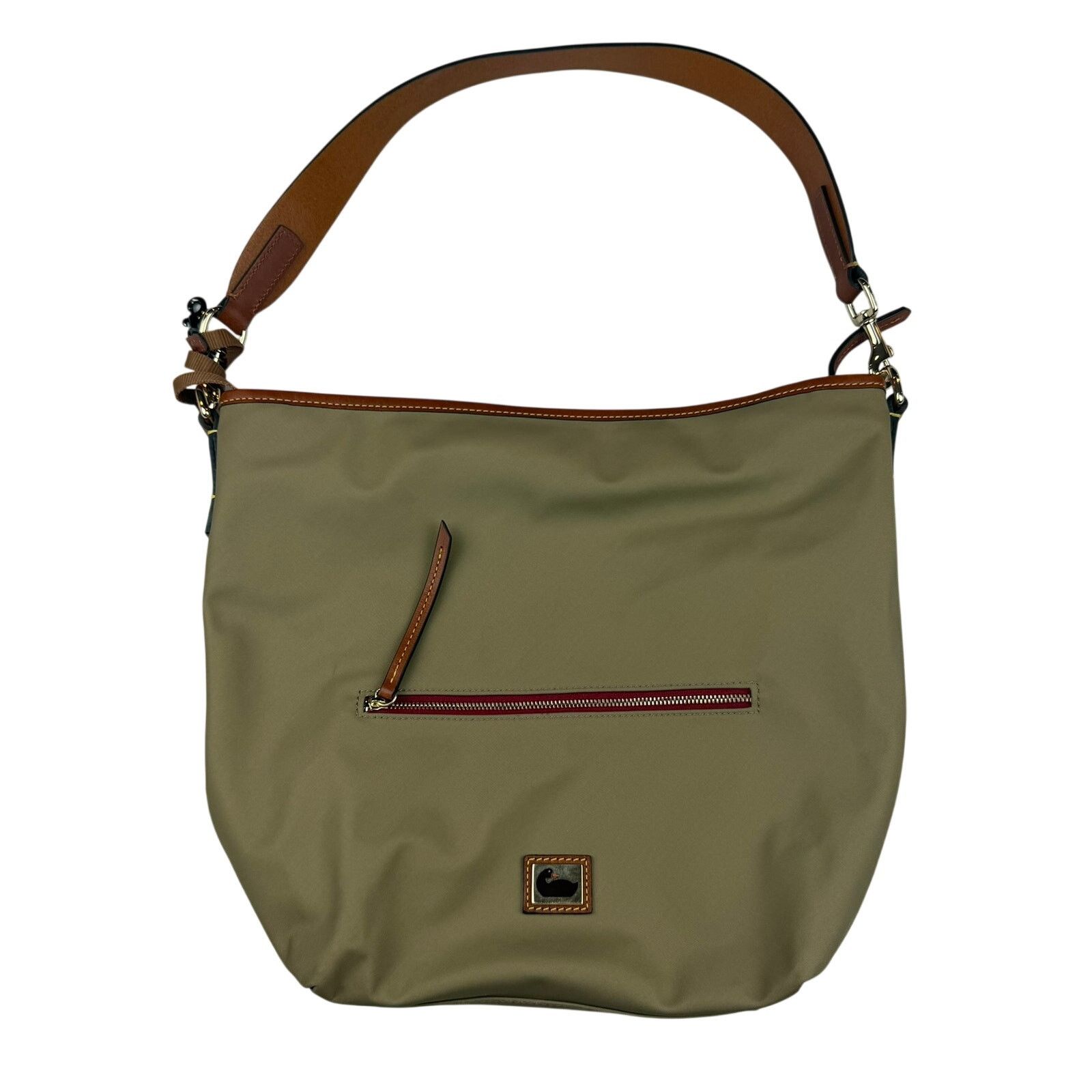 Dooney & Bourke Dooney & Bourke Khaki Nylon Hobo Shoulder Bag Size ONE SIZE - 1 Thumbnail