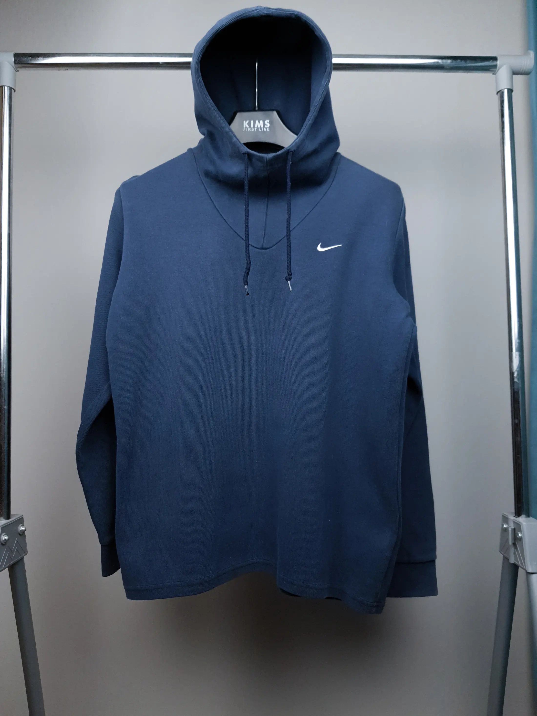 Nike ACG Nike High Neck Ninja Style Blue Vintage Spellout Hoodie 00s Size US S / EU 44-46 / 1 - 1 Thumbnail